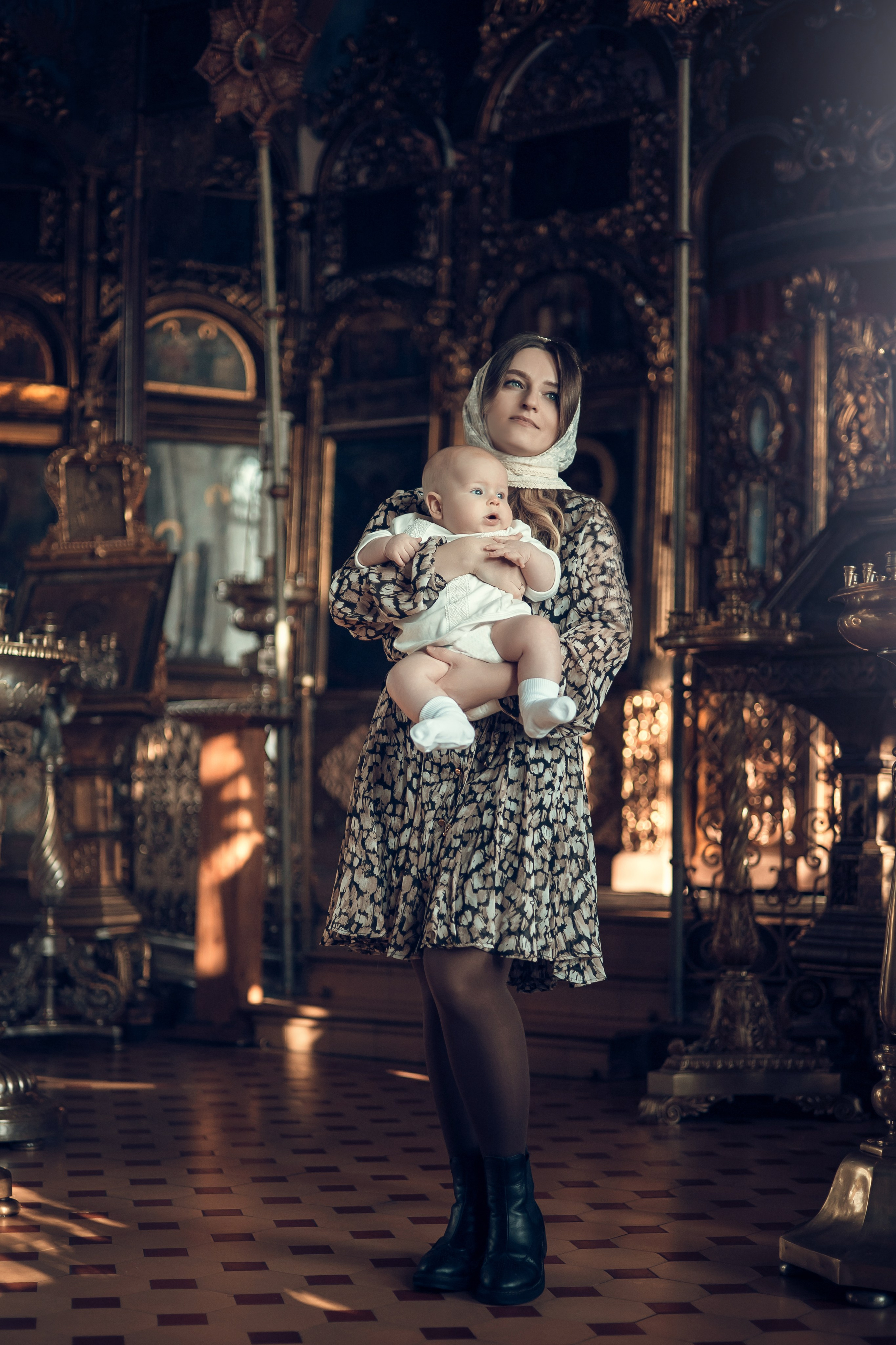 Крещение малыша. Семейный и детский фотограф в Ярославле Виктория Макаренко