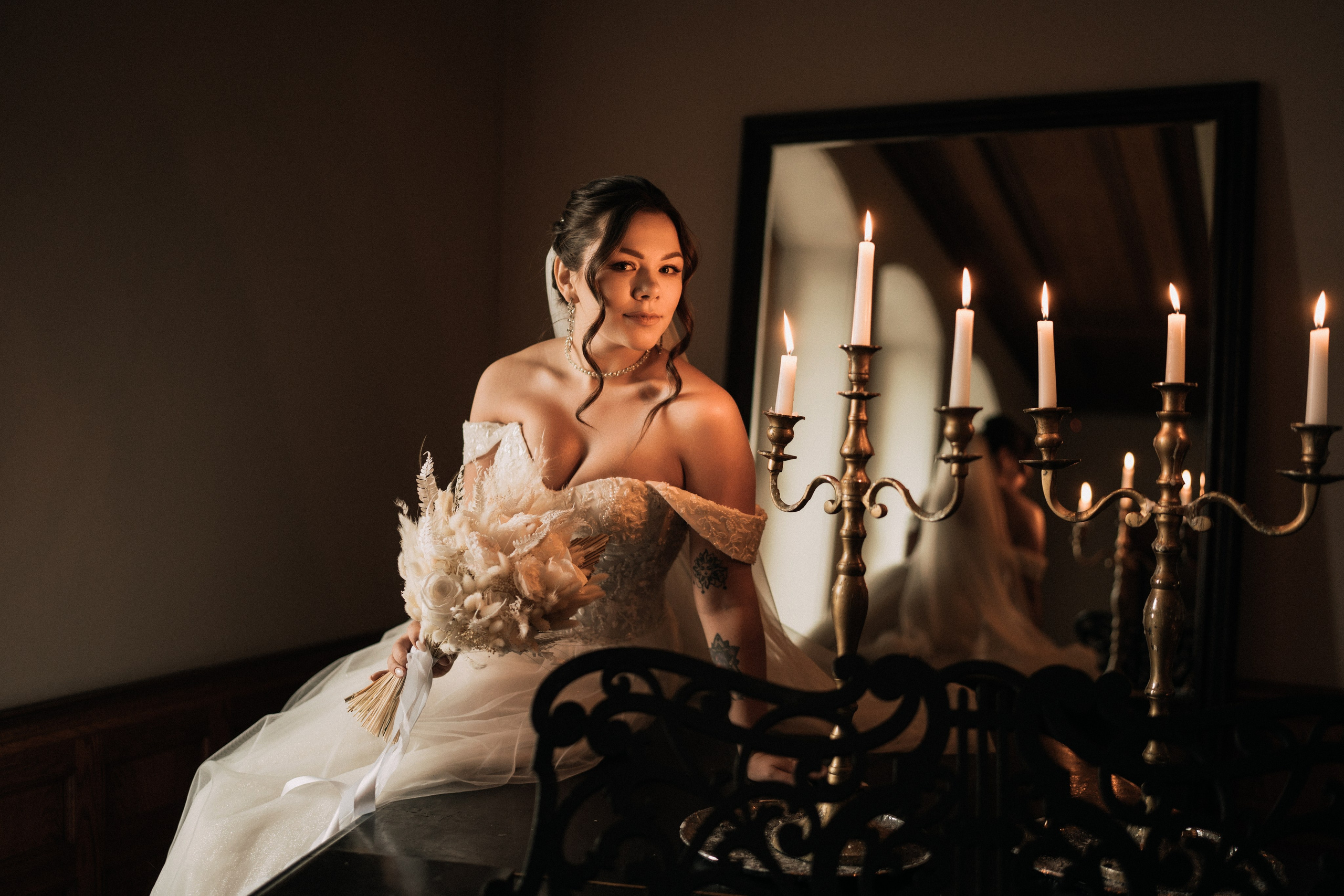 Свадебная фотосессия в студии. Федосова Елизавета. Свадебный фотограф в СПб.