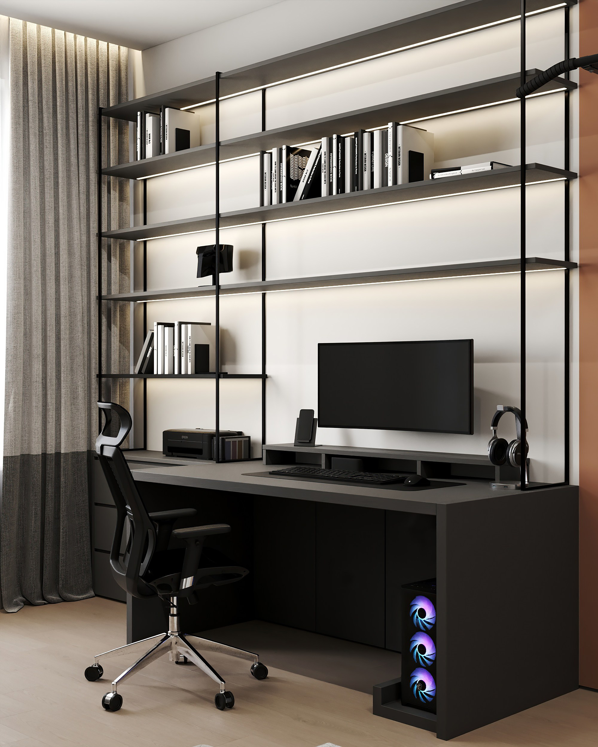 B22_Tretiakova_interiors. 3d визуализатор интерьера Анастасия Лосицкая