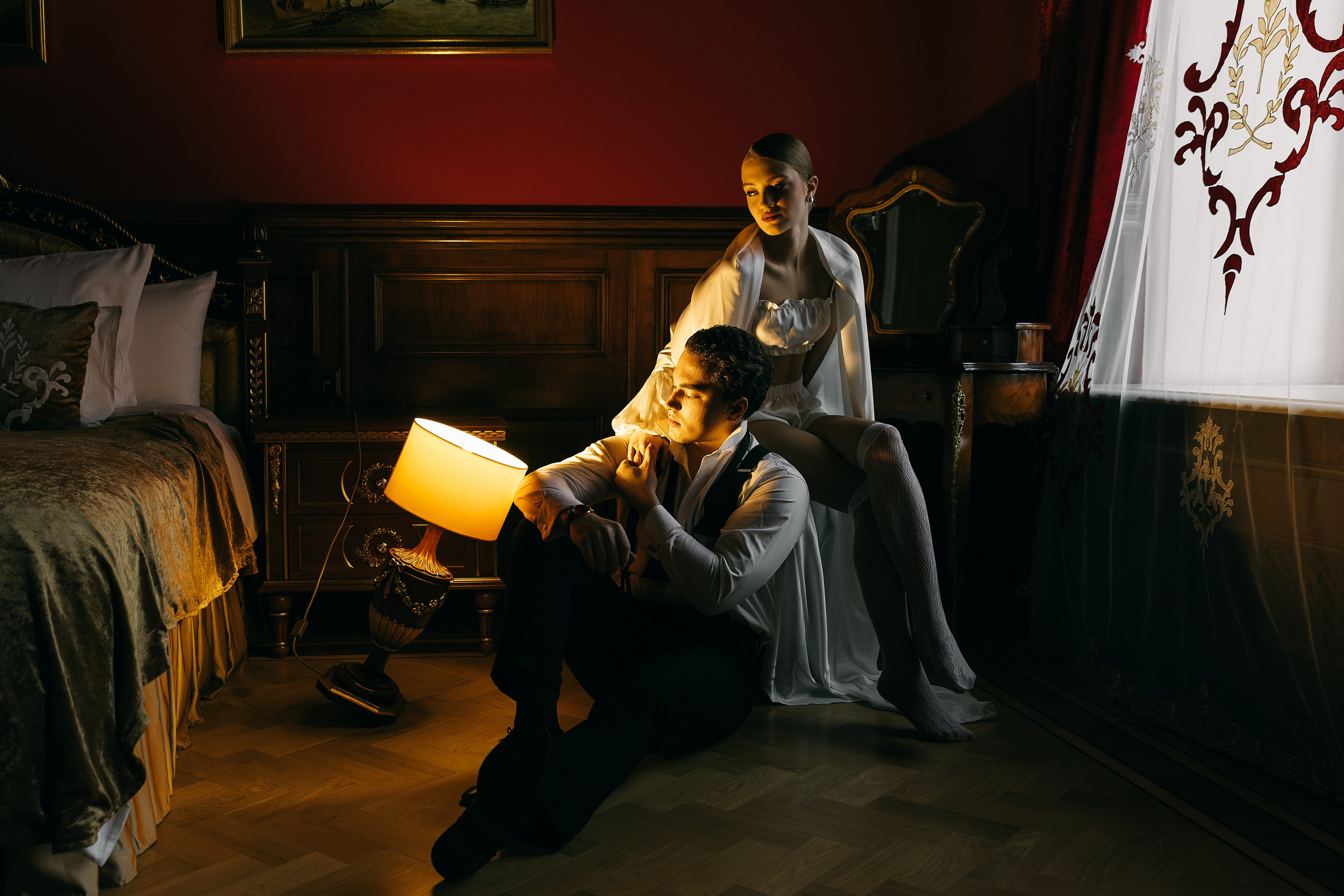 Свадебная фотосессия в отеле. Свадебный и портретный фотограф в Санкт-Петербурге Анна Демьянова