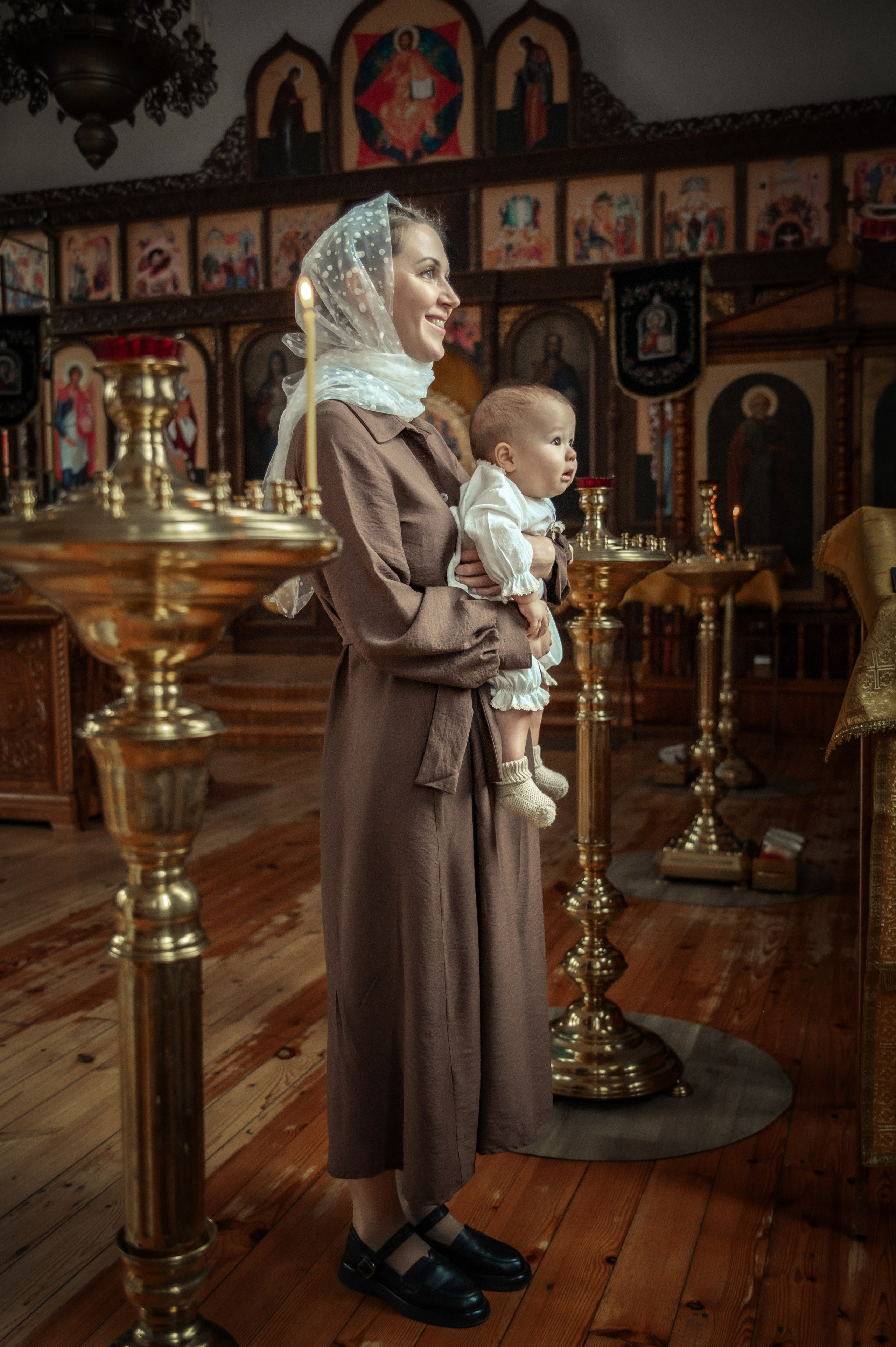 Таинство Крещения Геннадия, Храм Николая Чудотворца Краснослободск. Церковный, семейный и репортажный фотограф Волгоград, Волжский