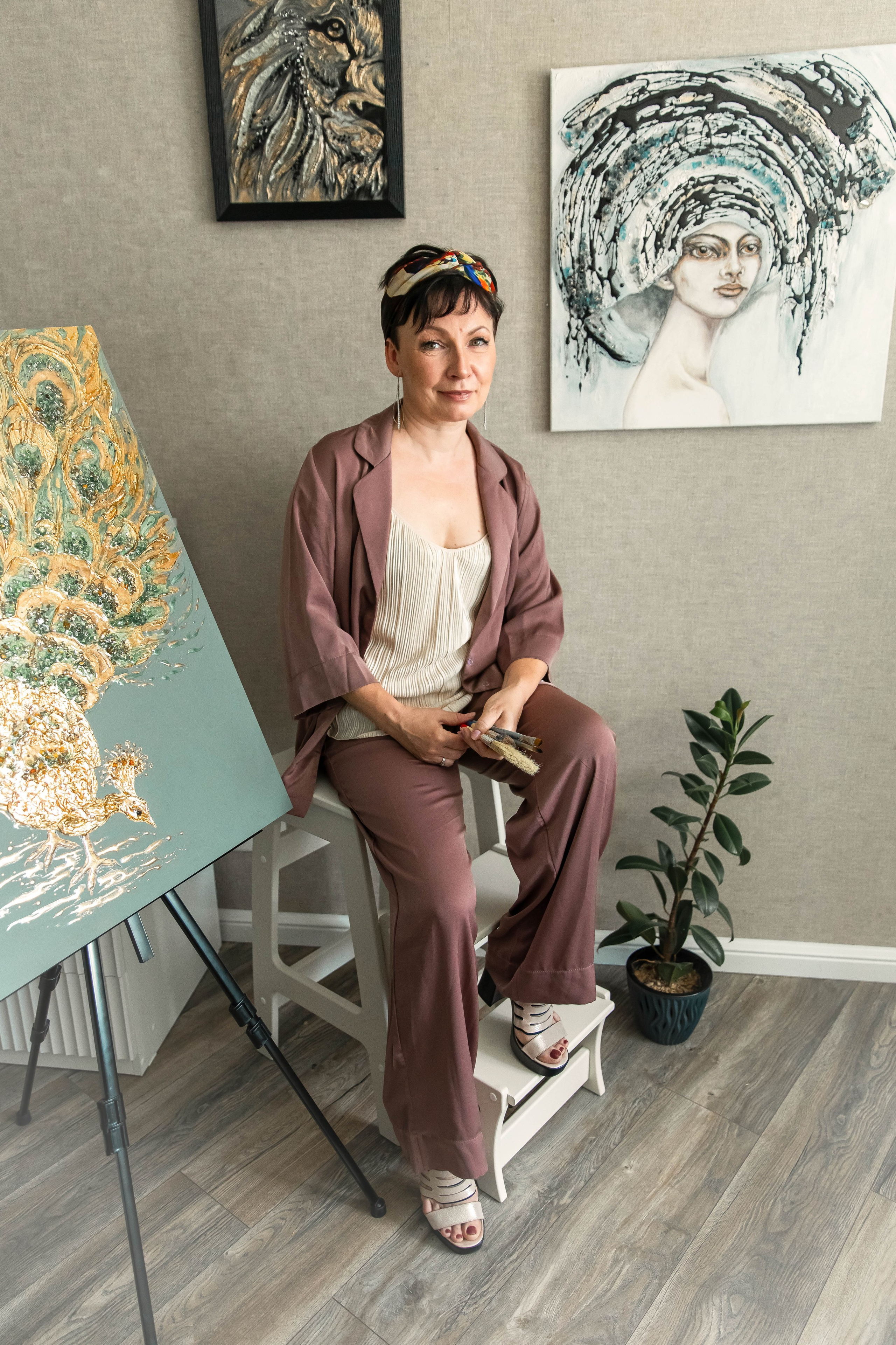 Фотосессия для художницы. Индивидуальный и семейный фотограф Ирина Москвичёва