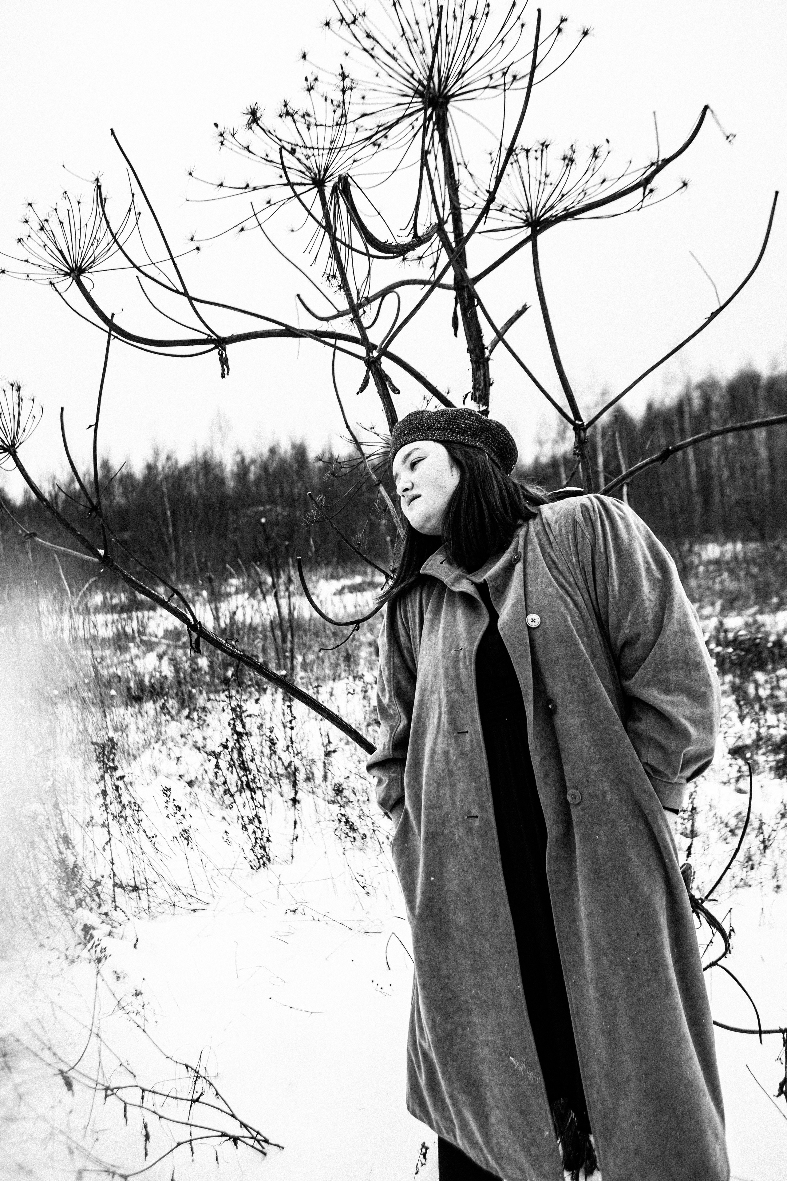 Олеся. Зимнее поле. Фотограф в Нижнем Новгороде