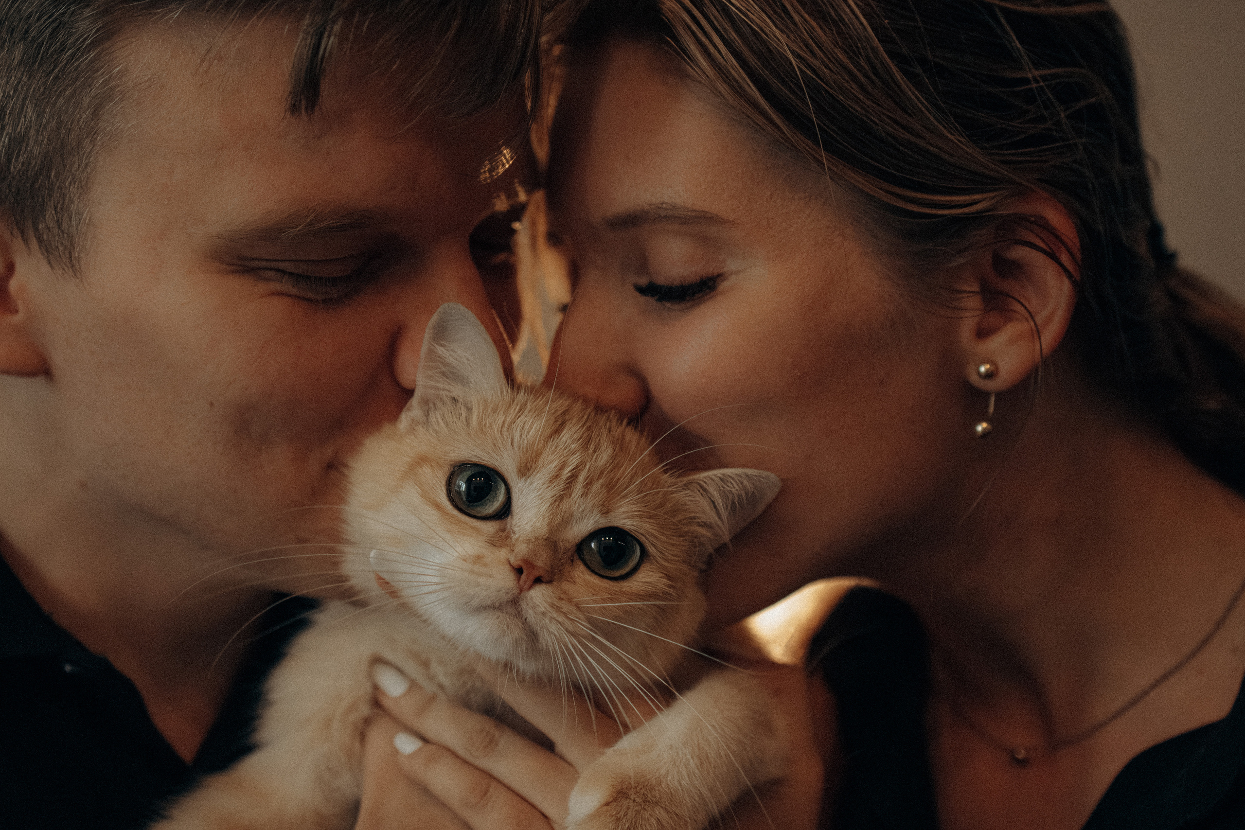 Илья, Люба и котики. Фотораф — анималист Мария Шистка