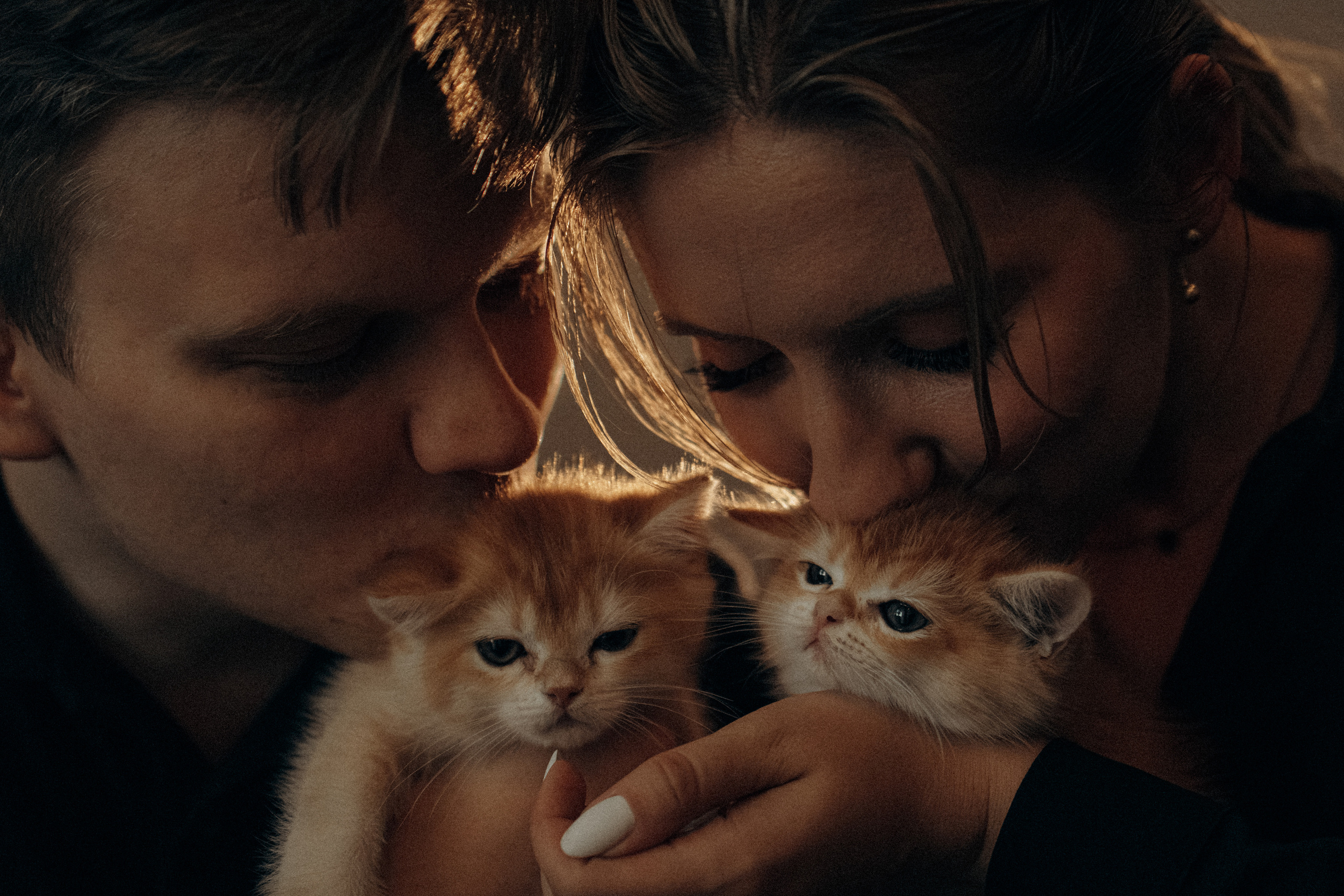 Илья, Люба и котики. Фотораф — анималист Мария Шистка