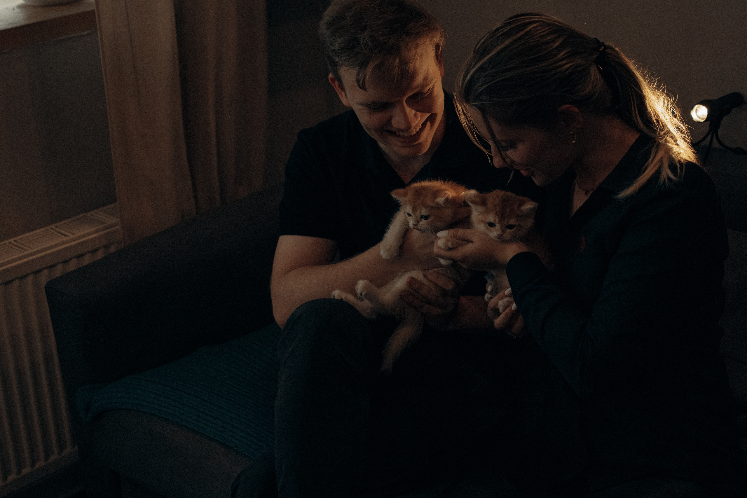 Илья, Люба и котики. Фотораф — анималист Мария Шистка