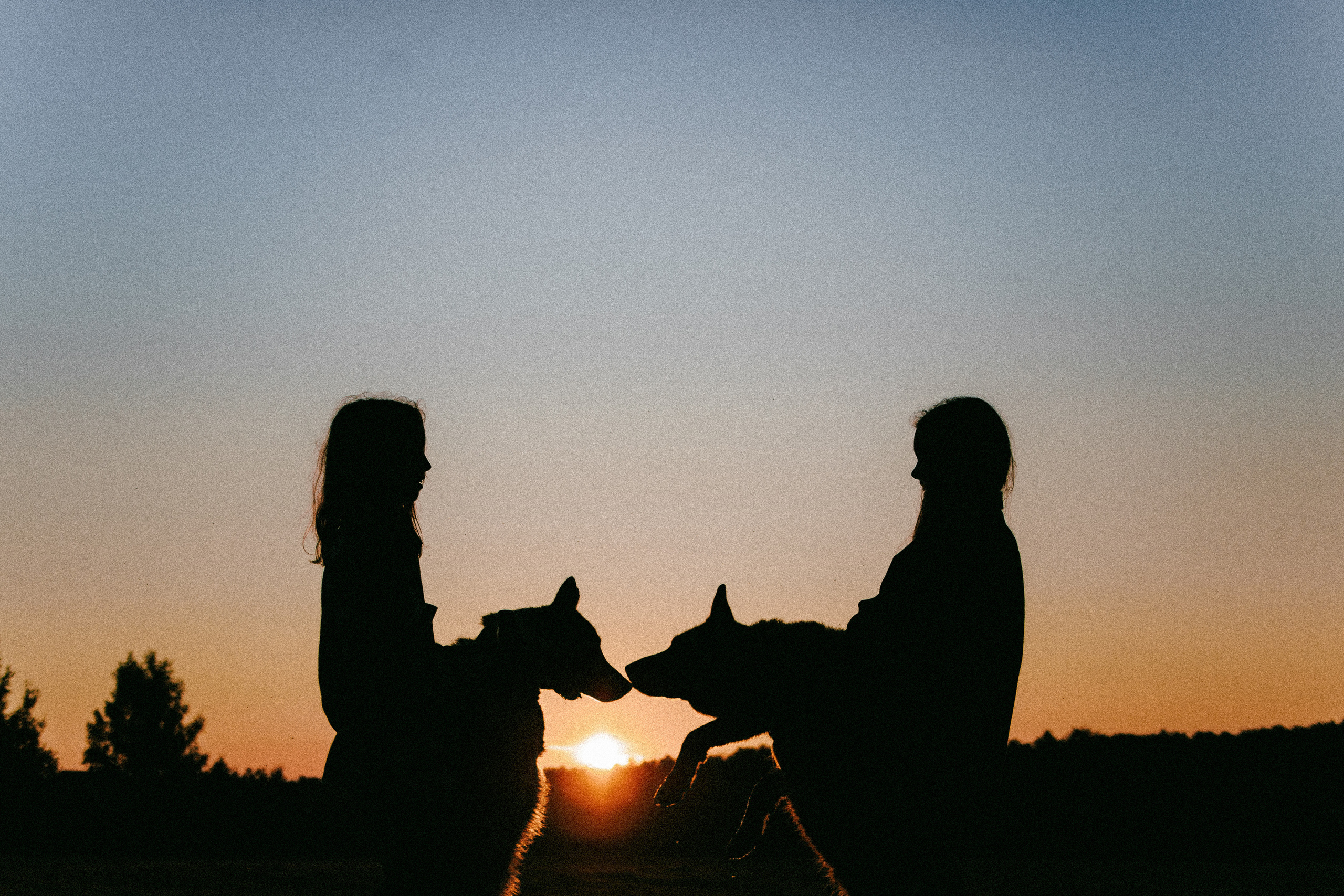 Девочки и рассвет. Фотораф — анималист Мария Шистка