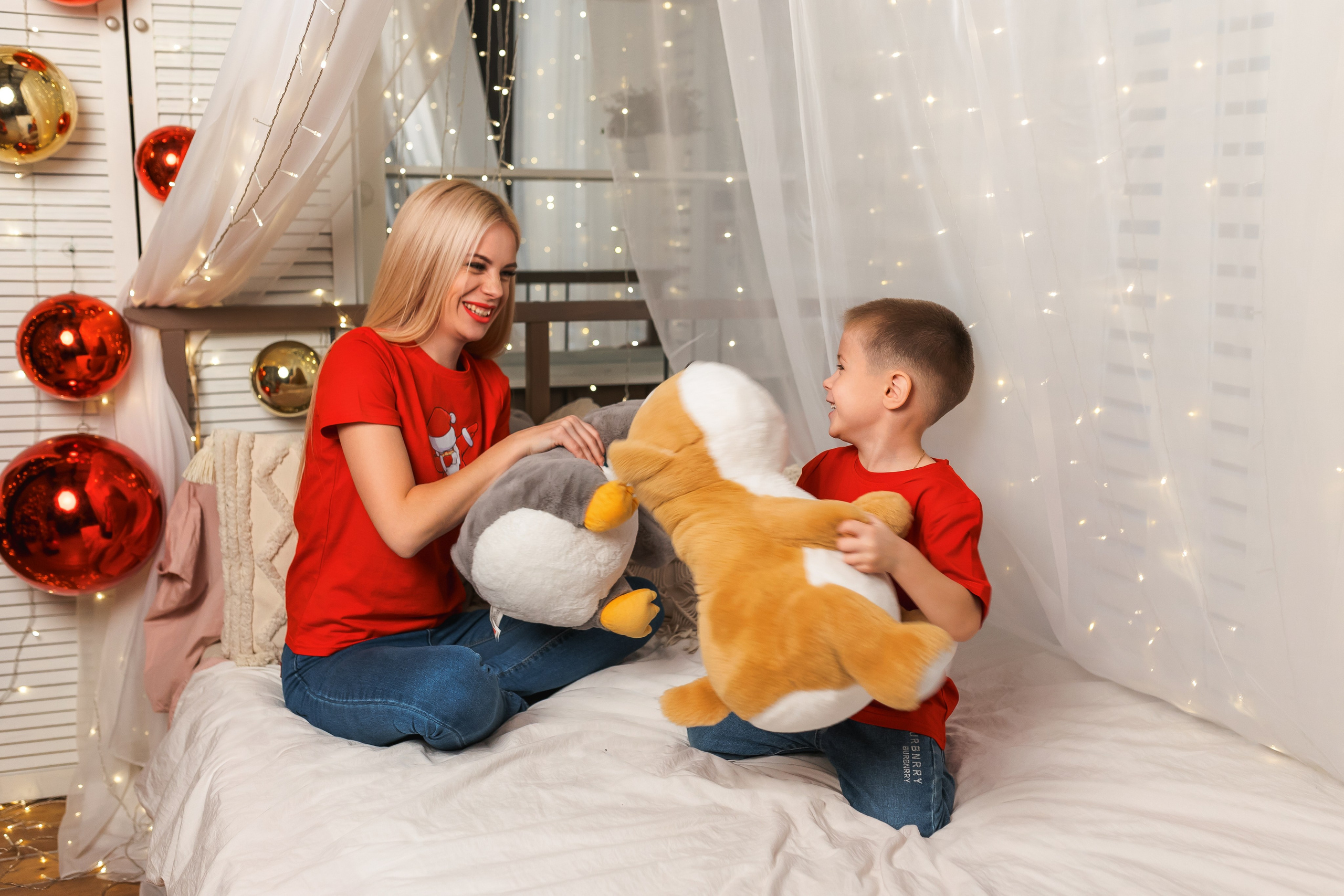 Новогодний фотосет двух семей. Свадебный фотограф в Хабаровске