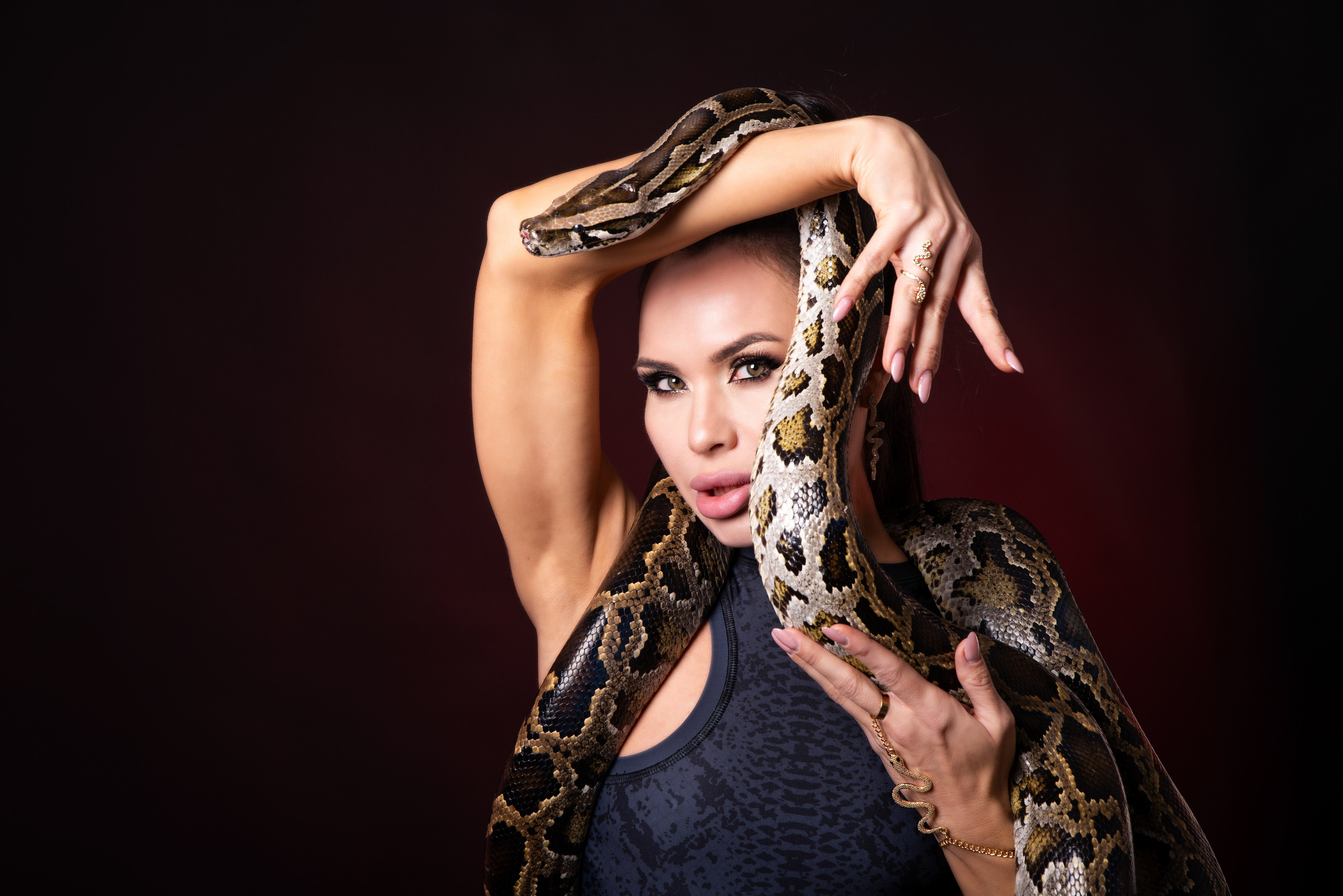 Маша и питон. Фотограф в Краснодаре Анна Карелина