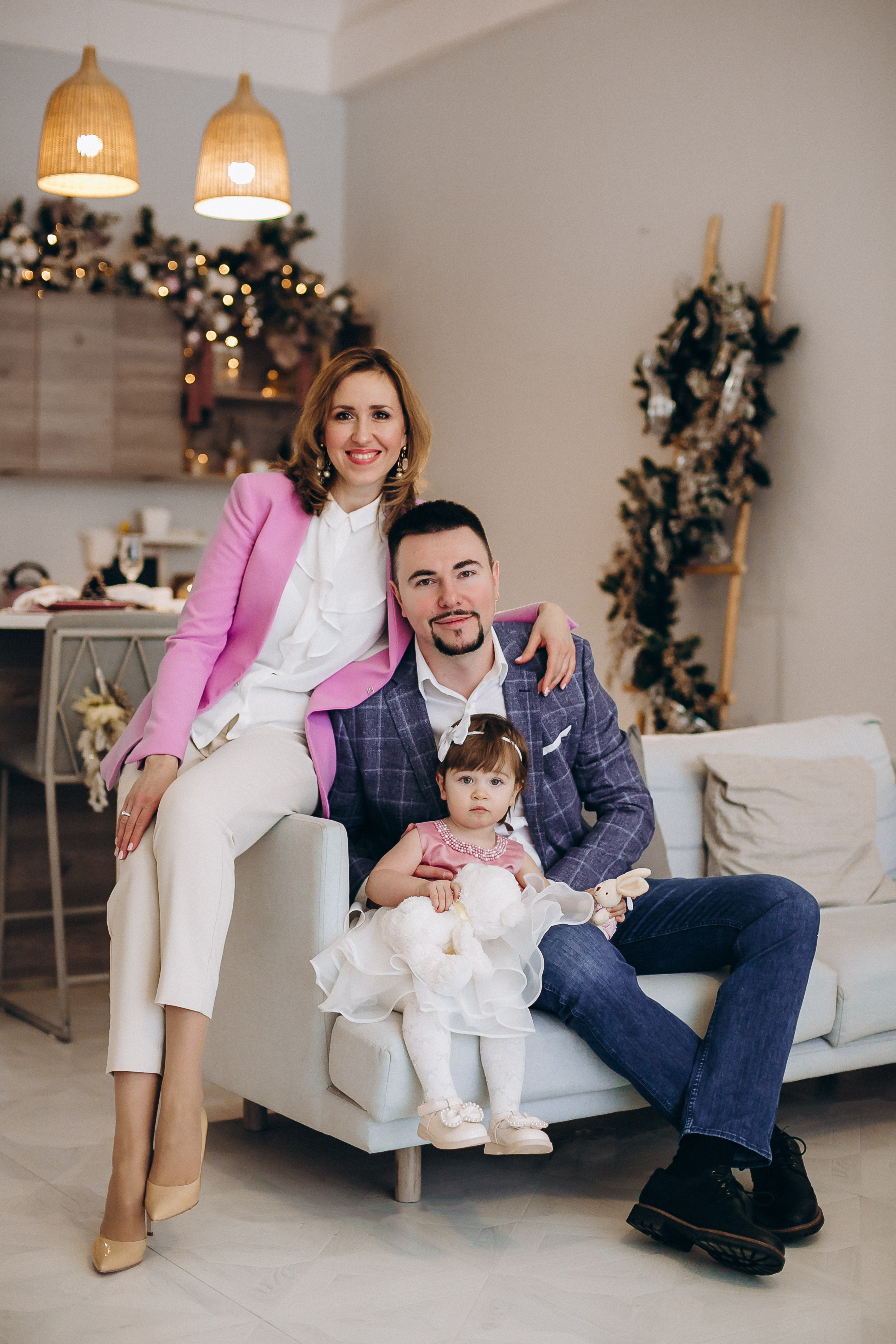 Новогодняя фотосессия в студии. Семейный, детский и школьный фотограф в Москве Рудницкая Анна