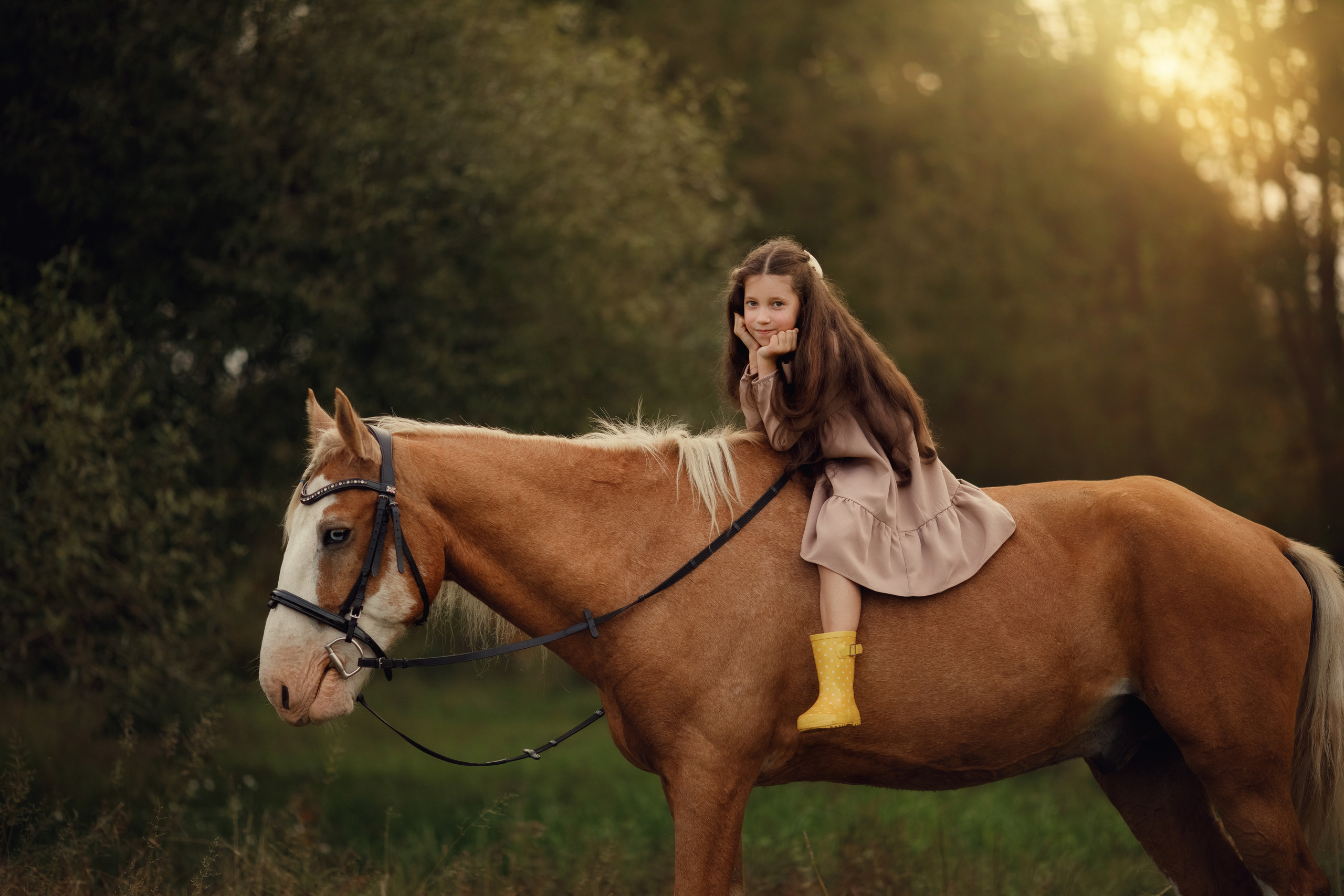 Фотосъемка с лошадью. Семейный и детский фотограф в Хабаровске Савишина Светлана