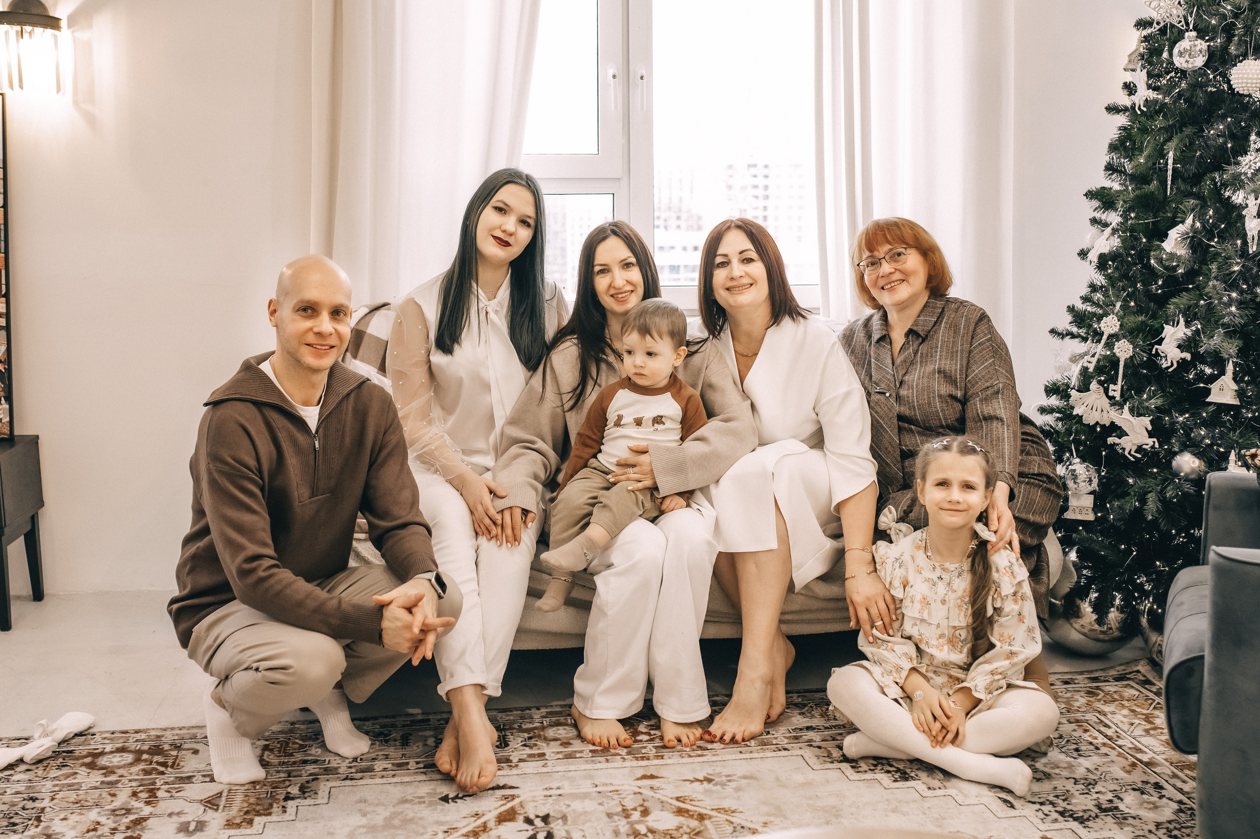 Рождество. Большая семья. Профессиональный фотограф, Москва |Видное Елена Елизарова