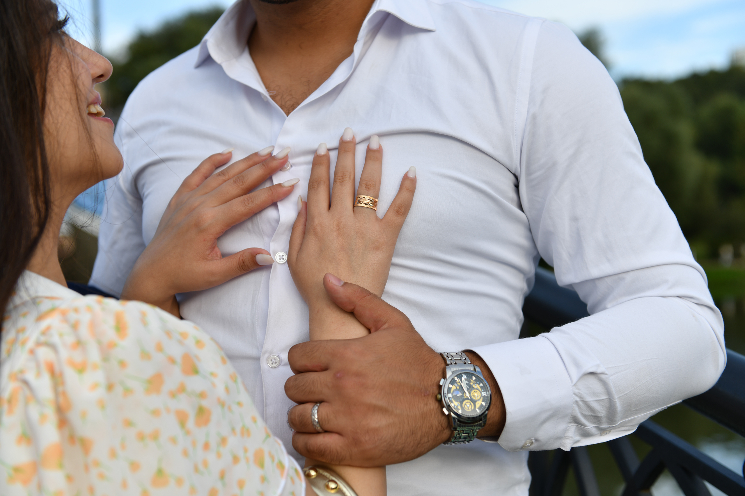 Омар и Рим свадебная прогулка в Царицыно. Свадебный и портретный фотограф в Москве Галина Борисова