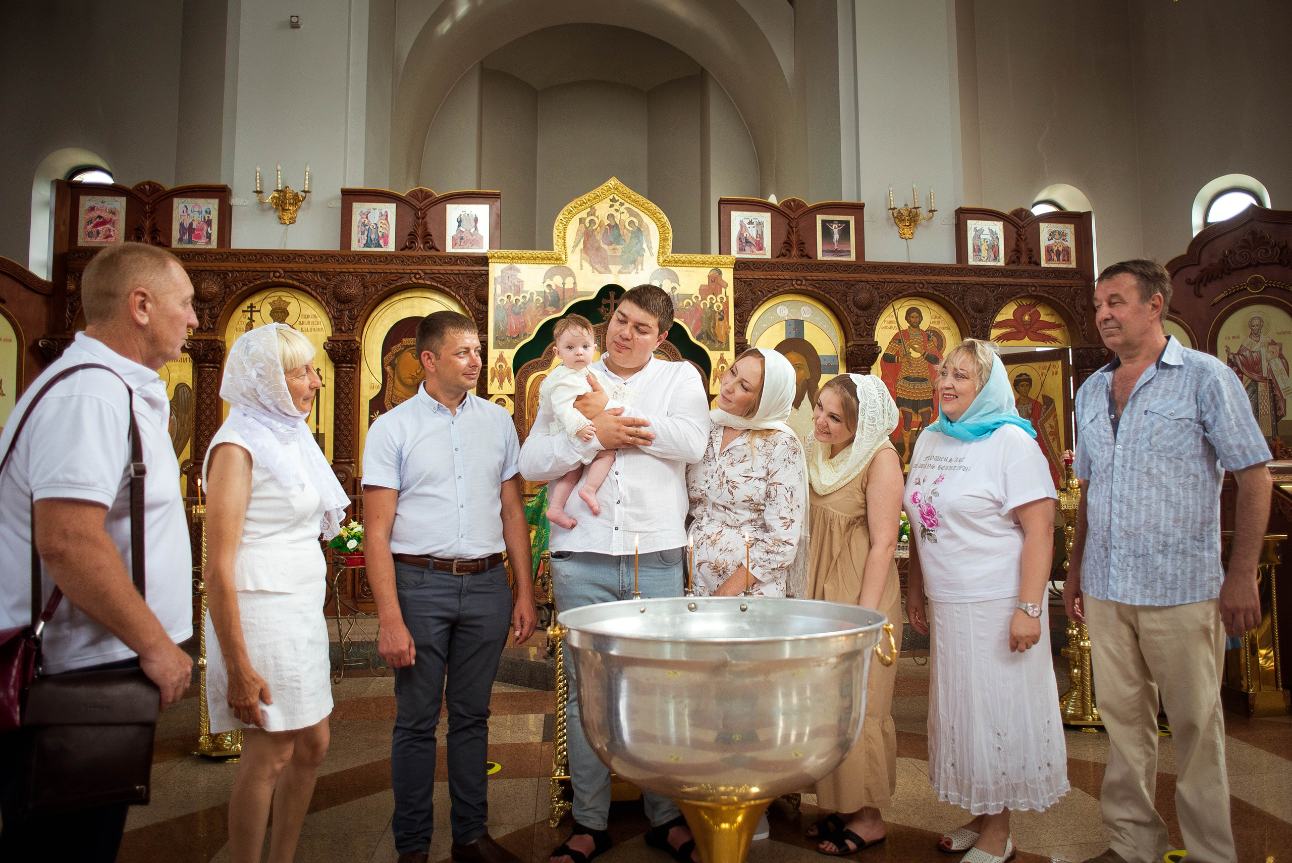 Крещение Варвары. Свадебный и семейный фотограф Яна Стражева. Волгоград, Москва