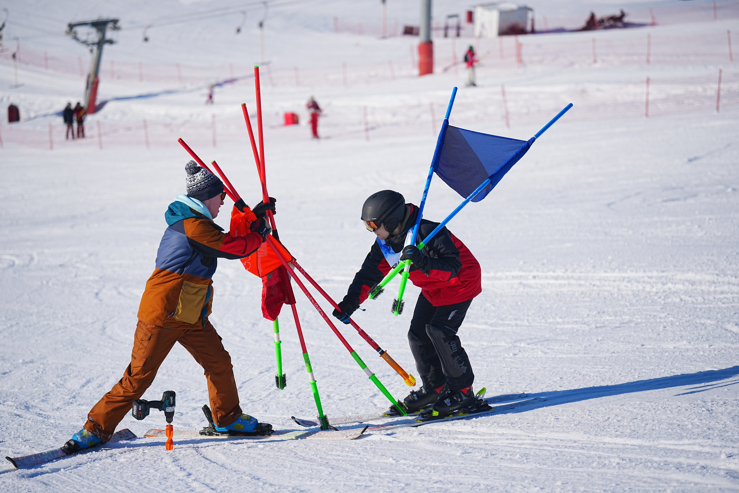 Шуколово. Открытое Первенство МФТИ по горным лыжам. GS, Telemark, 2024. Фотограф Студитский Евгений