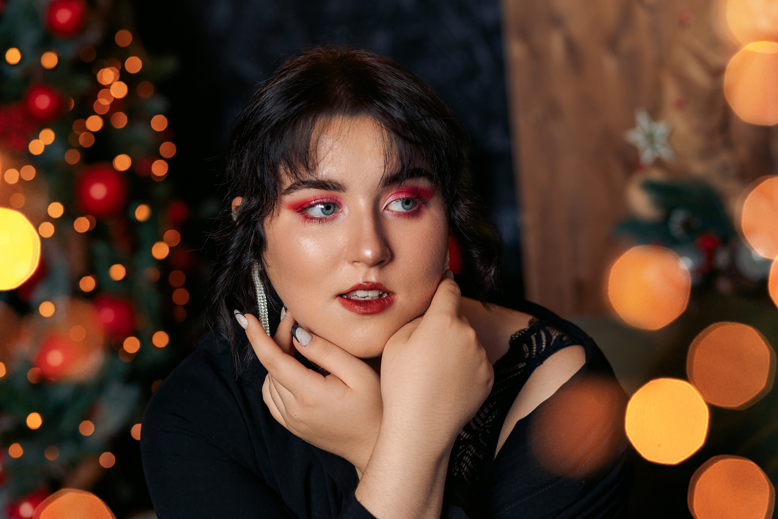 Новогодняя фотосессия для девушки в фотостудии Daily. Фотограф в Санкт-Петербурге, Анна Скворцова