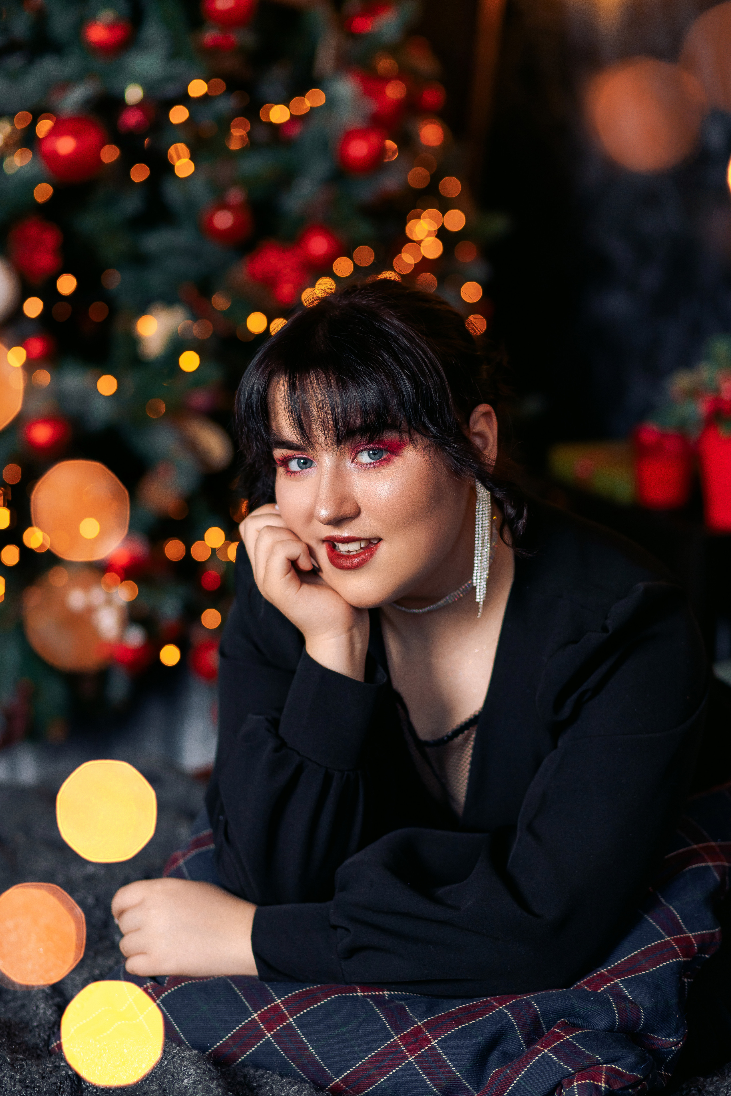 Новогодняя фотосессия для девушки в фотостудии Daily. Фотограф в Санкт-Петербурге, Анна Скворцова