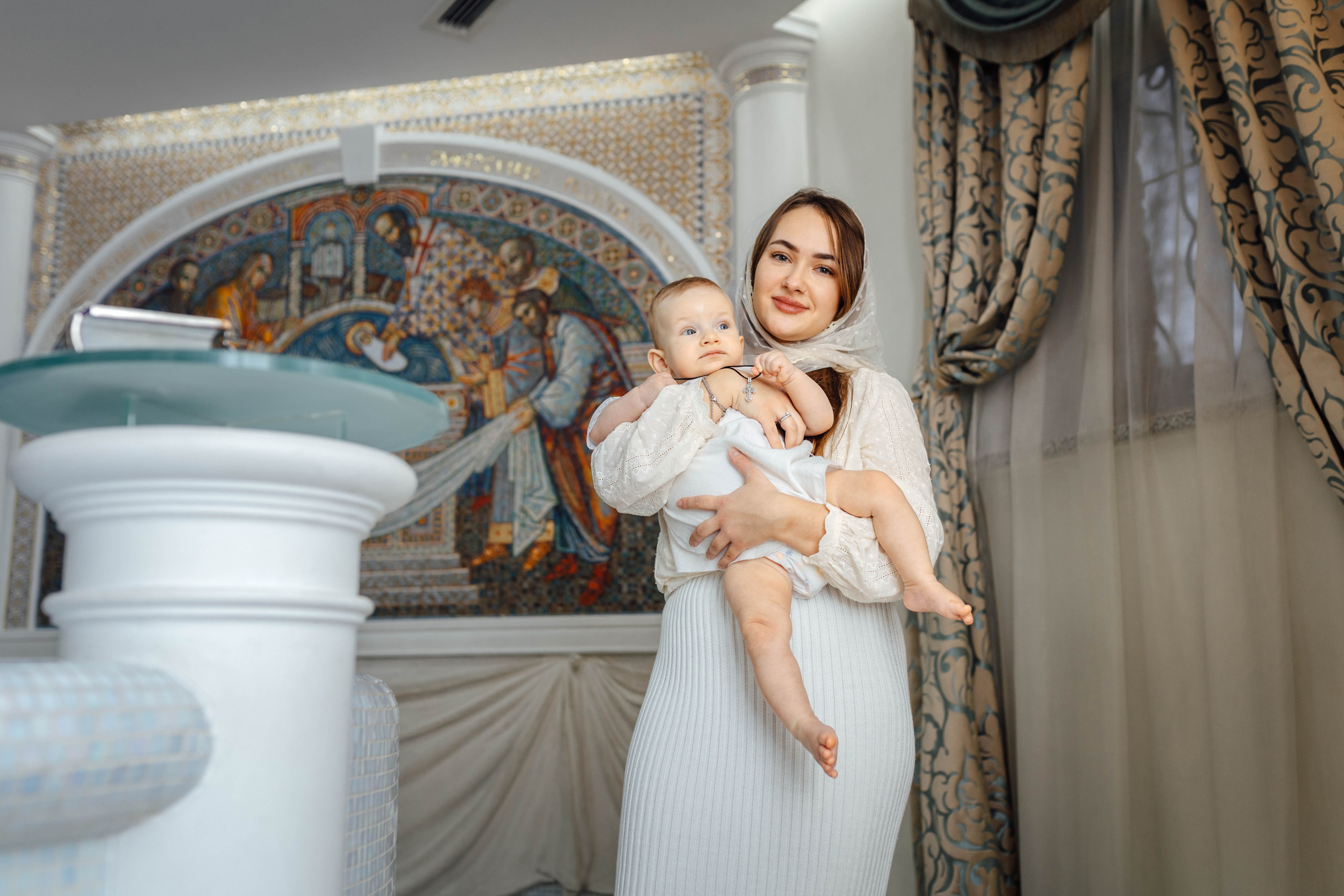 Крещение Демида, храм Святой Троицы, декабрь 2025