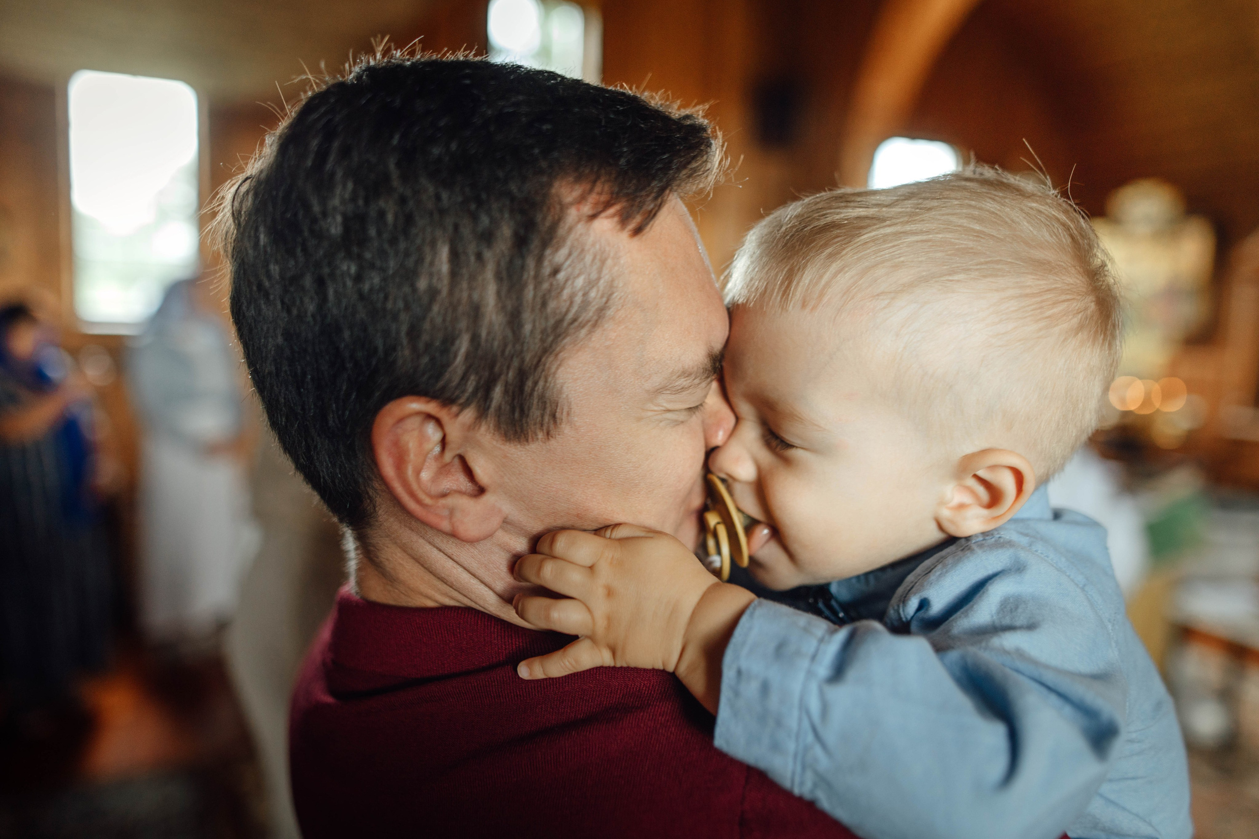 Крещение Тимофея, д. Киевец, храм Святой Троицы, август 2025