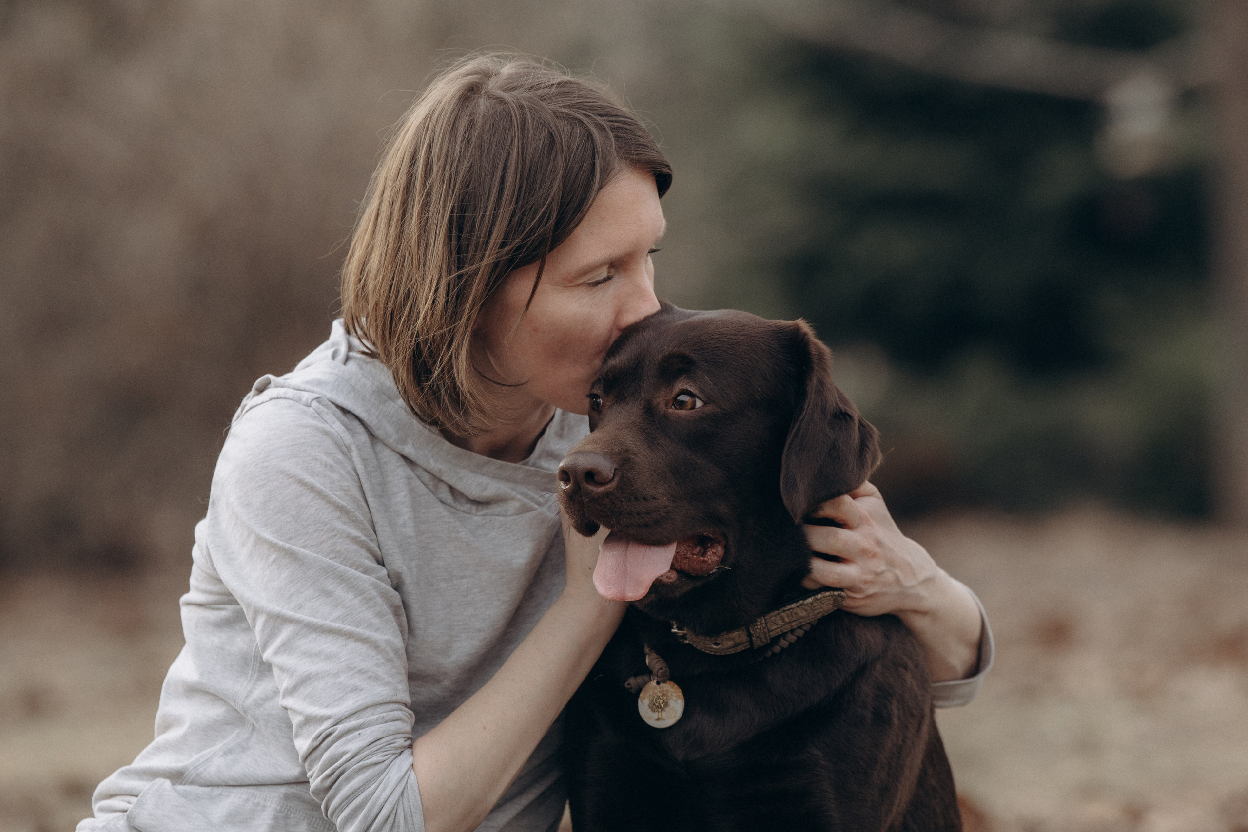 Наталия и Пальма в парке. Фотограф анималист в Казани Алина Сулейманова. Фотограф животных