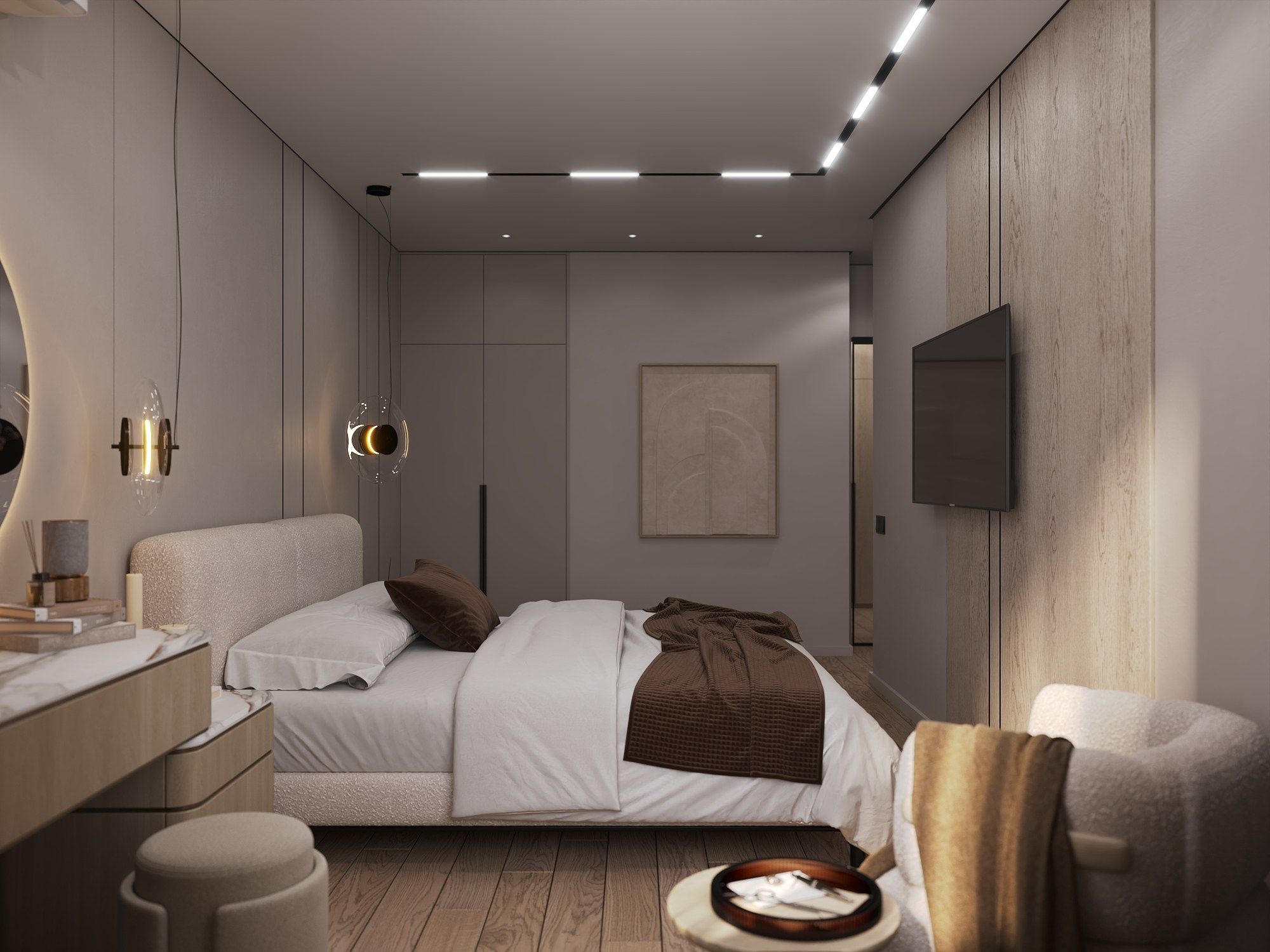 ЖК Западный луч, квартира 83,7 м². БК студия дизайна интерьера