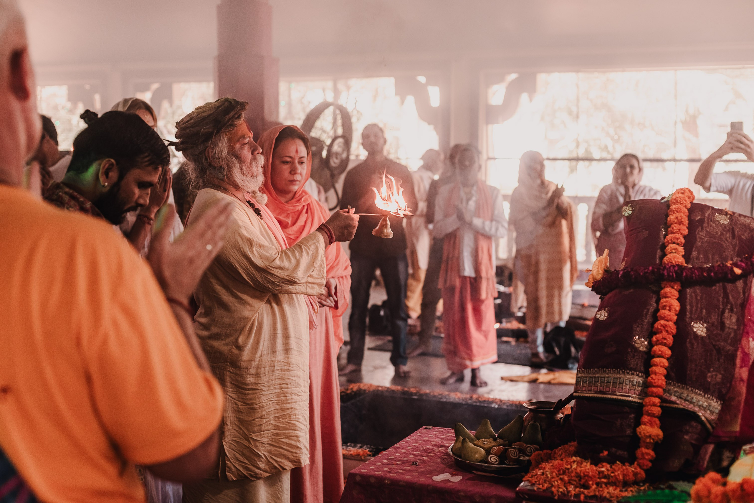 Navaratri yajna at Devraha Baba Ji ashram. Мариам Багдасарян