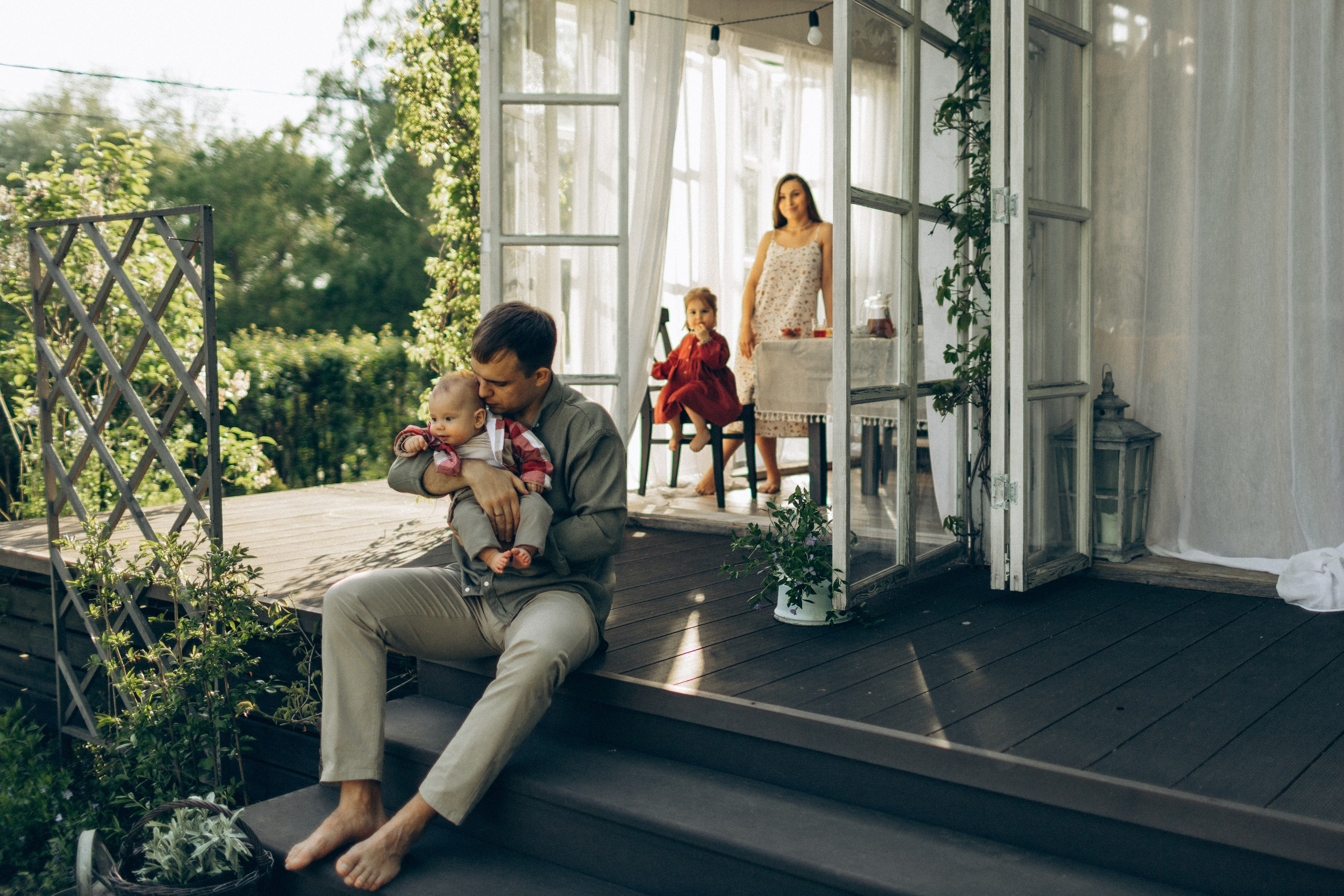Лето, дача и вкусный ягодный пирог). Семейный фотограф в Москве Валерия Карпова