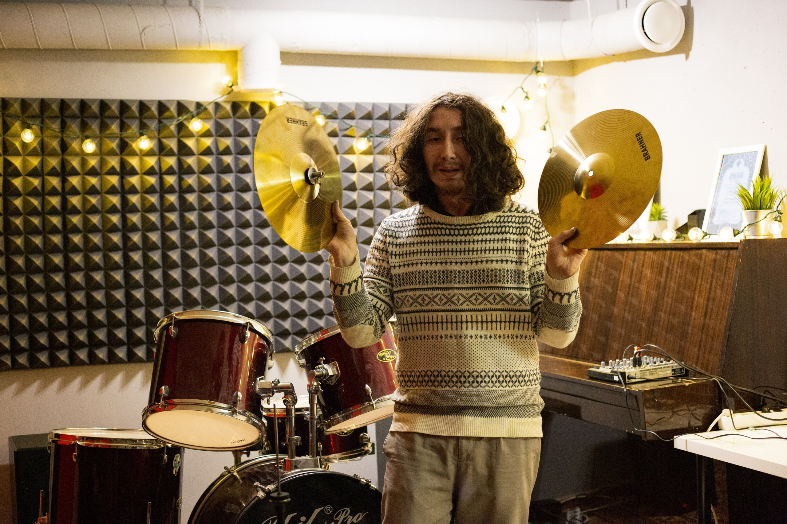 Мастер-класс в школе (барабан). Портретный фотограф в Москве Афанасьева Вера