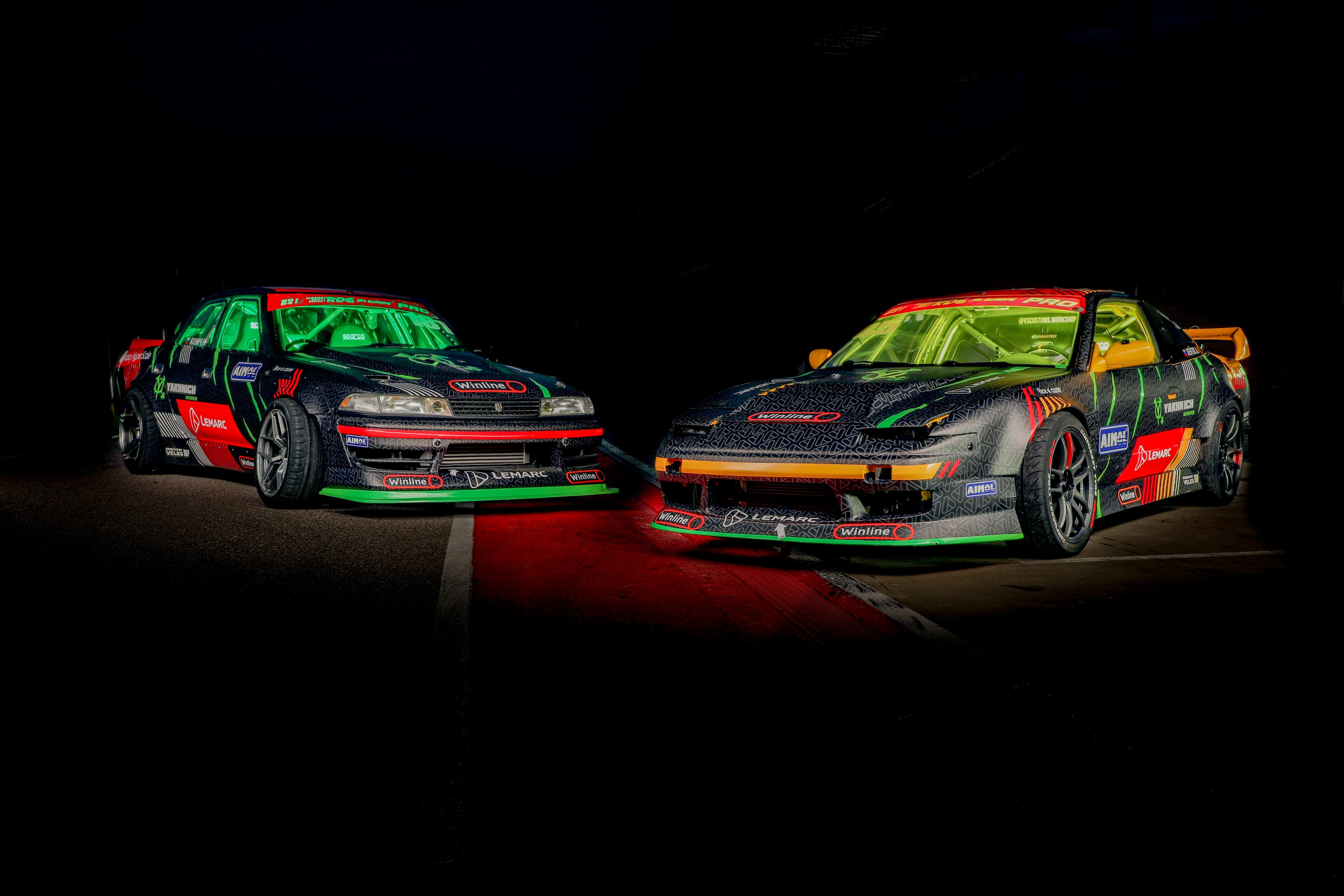 Авто в огнях. Спортивный фотограф в Сочи Красной поляне Сергей Канада