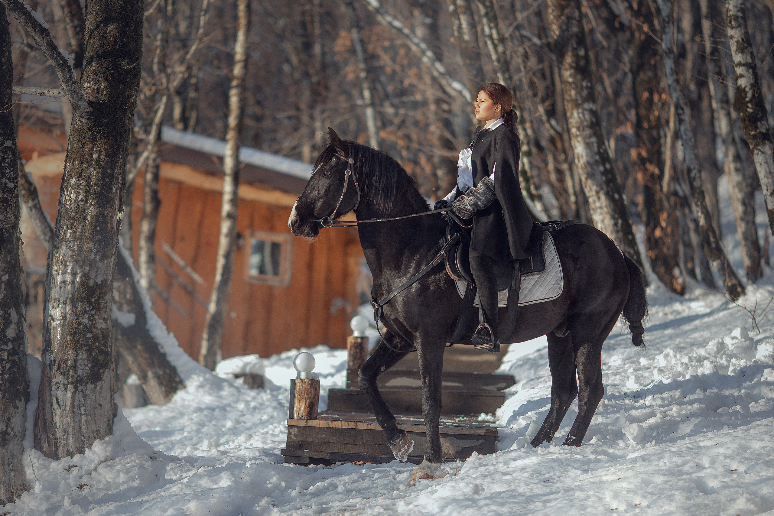 Портрет с лошадьми. Photograpther Gracheva Sveta