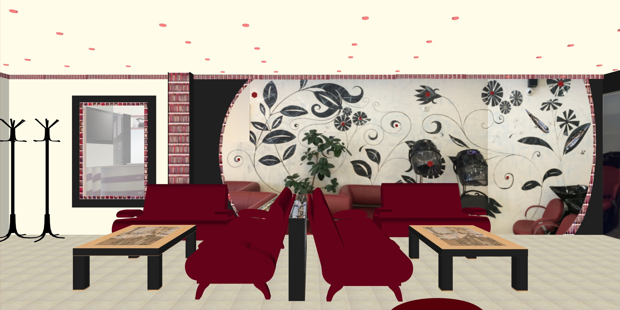 Салон Красоты. Дизайнер интерьера в Сочи Ольга BAKUSHKIN DESIGN