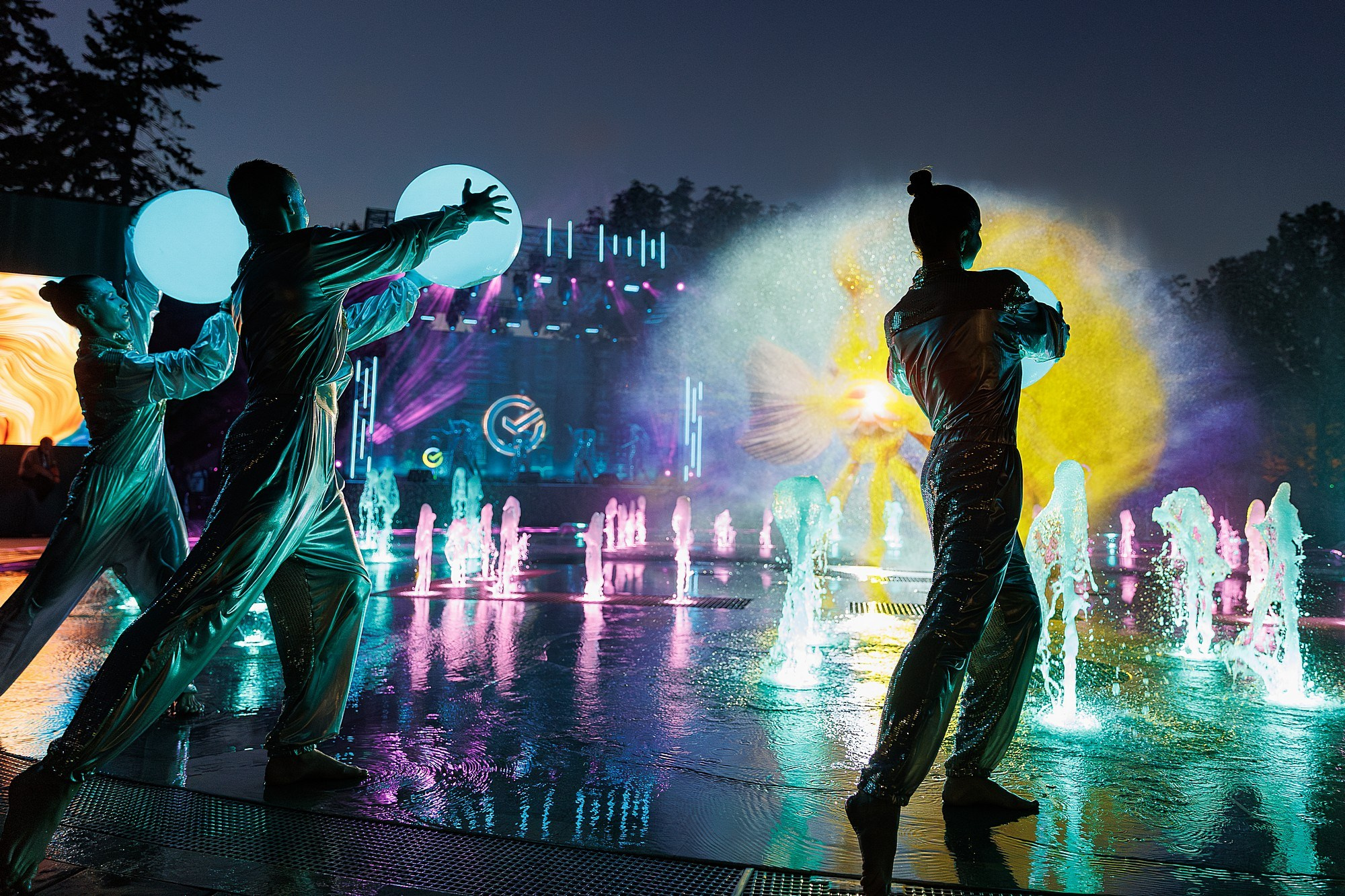 Открытие мультимедийного фонтана | СБЕР. Боченков Вадим | Фотограф в Пскове и Санкт-Петербурге