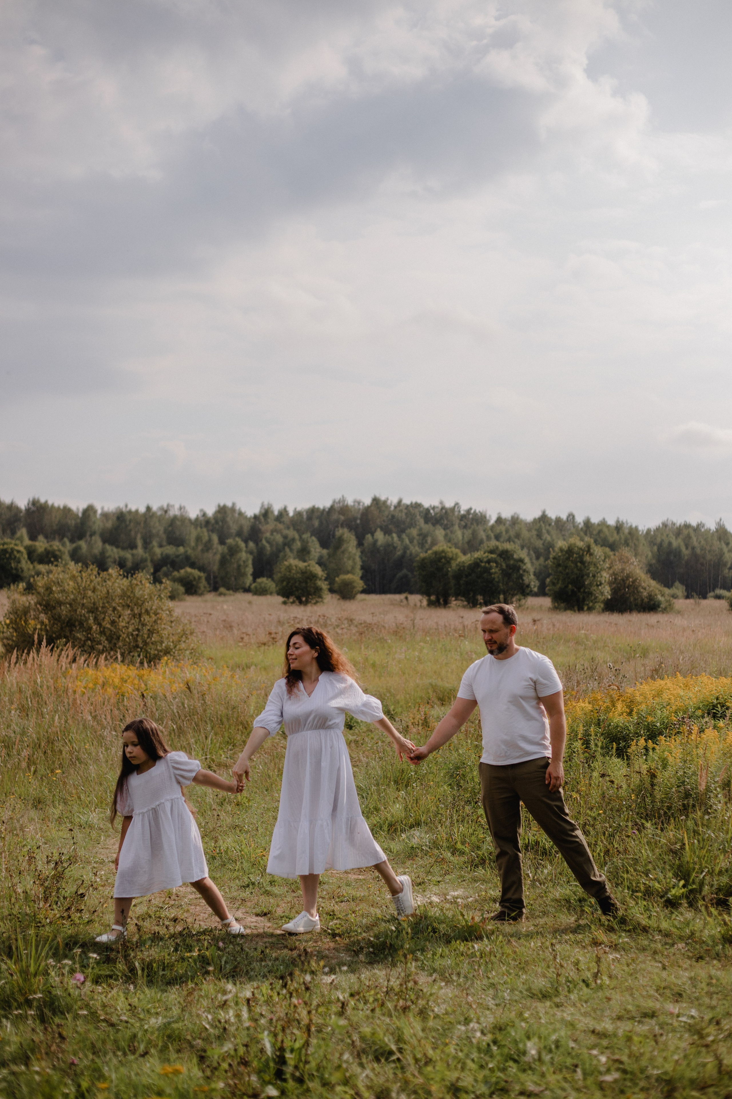 Семейная съёмка в поле