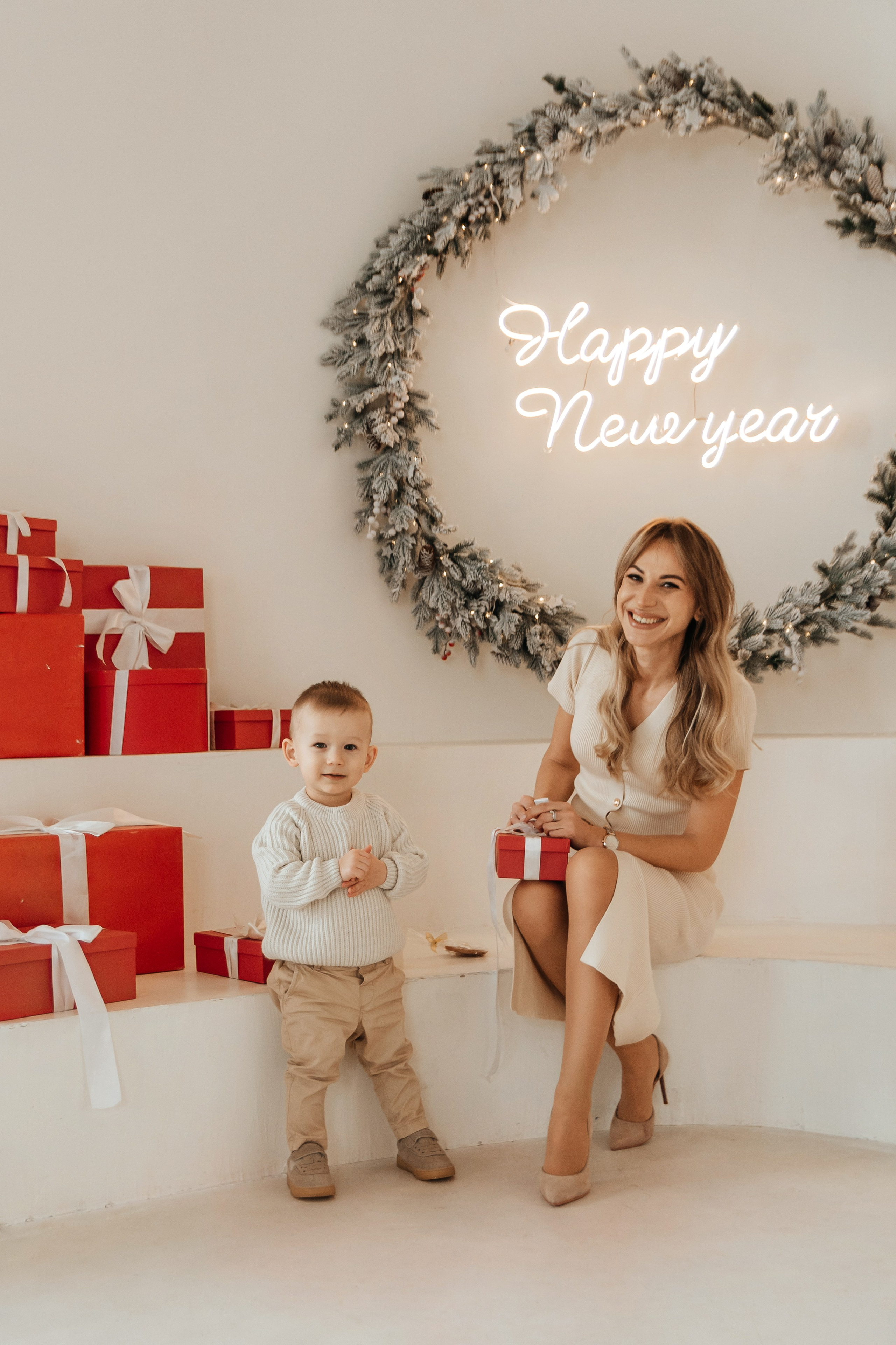 Новогодняя фотосессия Юля, Ярослав и Ростик. Семейный и детский фотограф Кущ Наташа