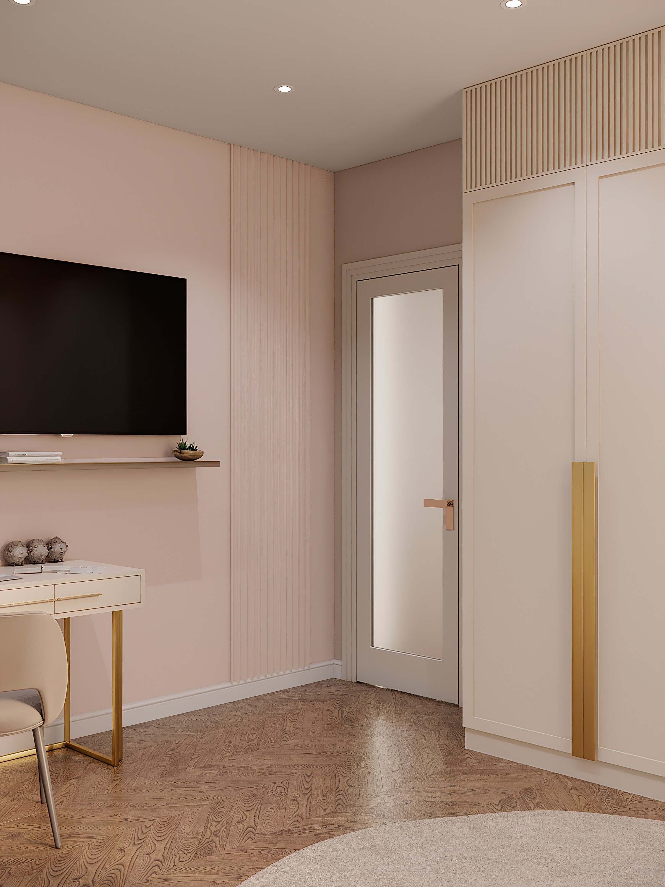 Квартира с фисташковой кухней для молодой девушки г. Москва. Батракова Наталья дизайнер интерьеров Санкт-Петербург Москва Архангель