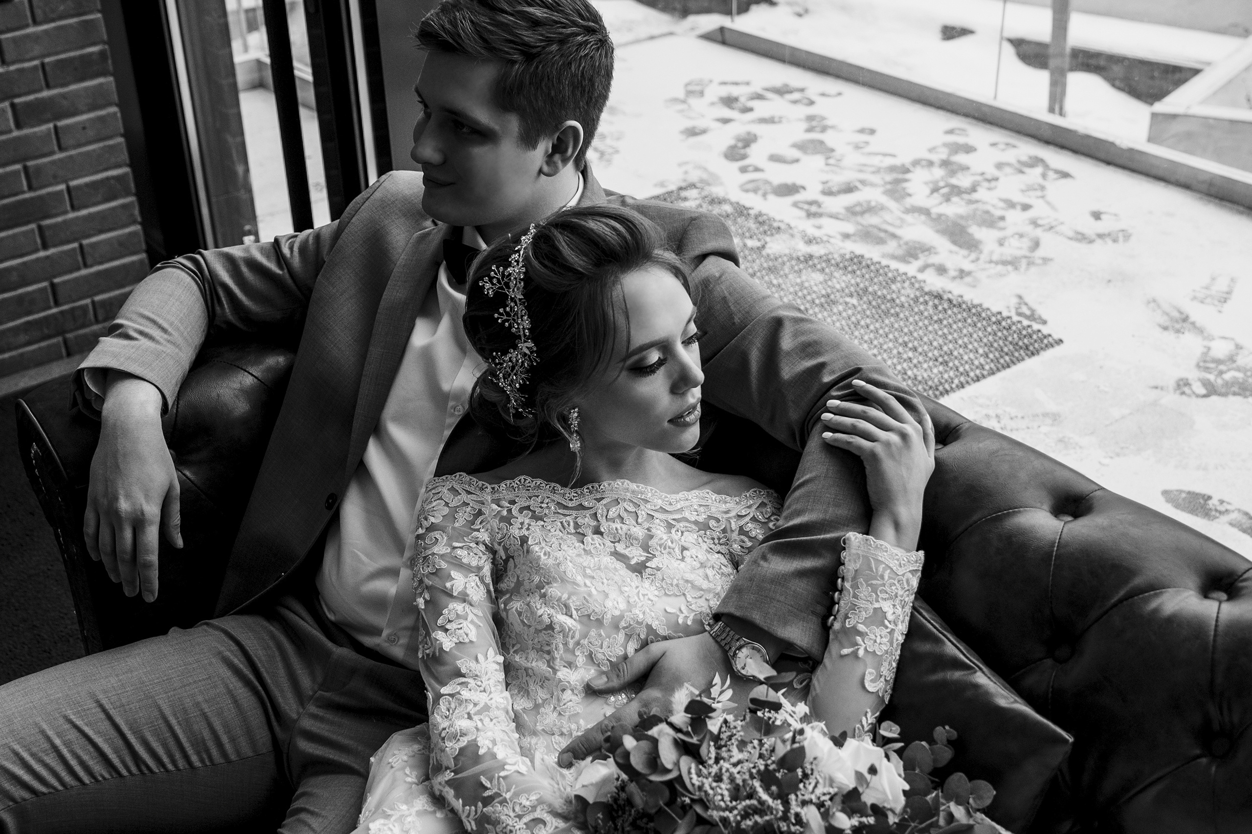 Позирование на свадьбе