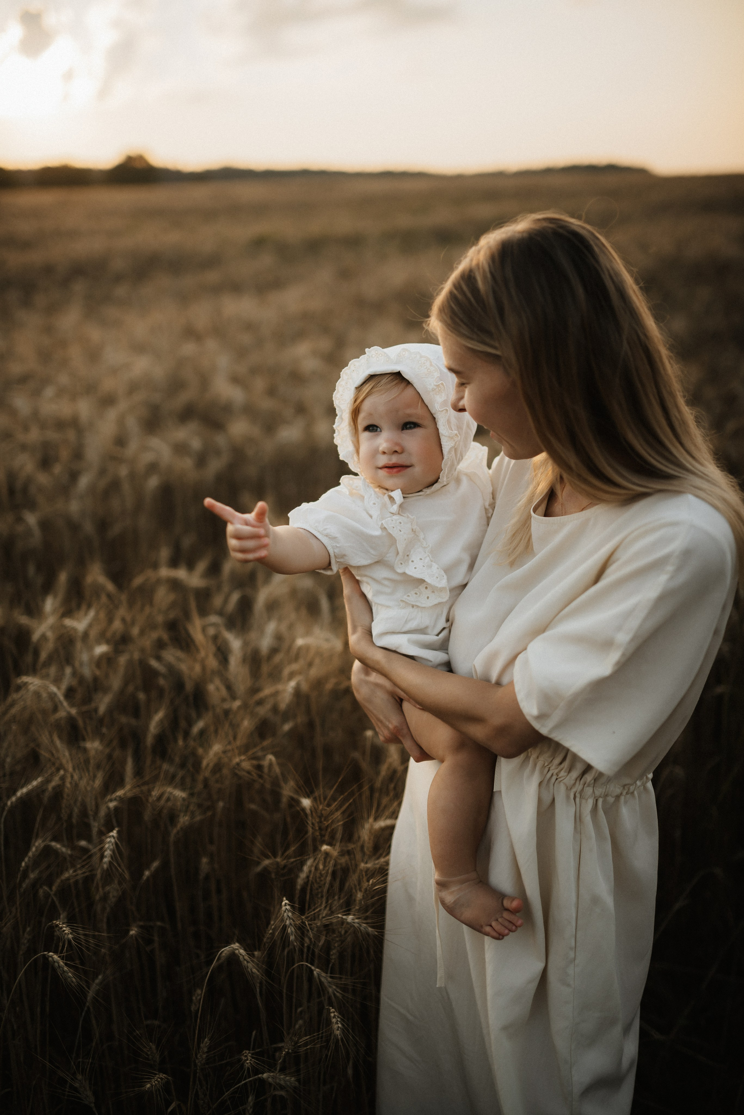 Красивая закатная история мамы и дочки. Фотограф Алексин, Тула