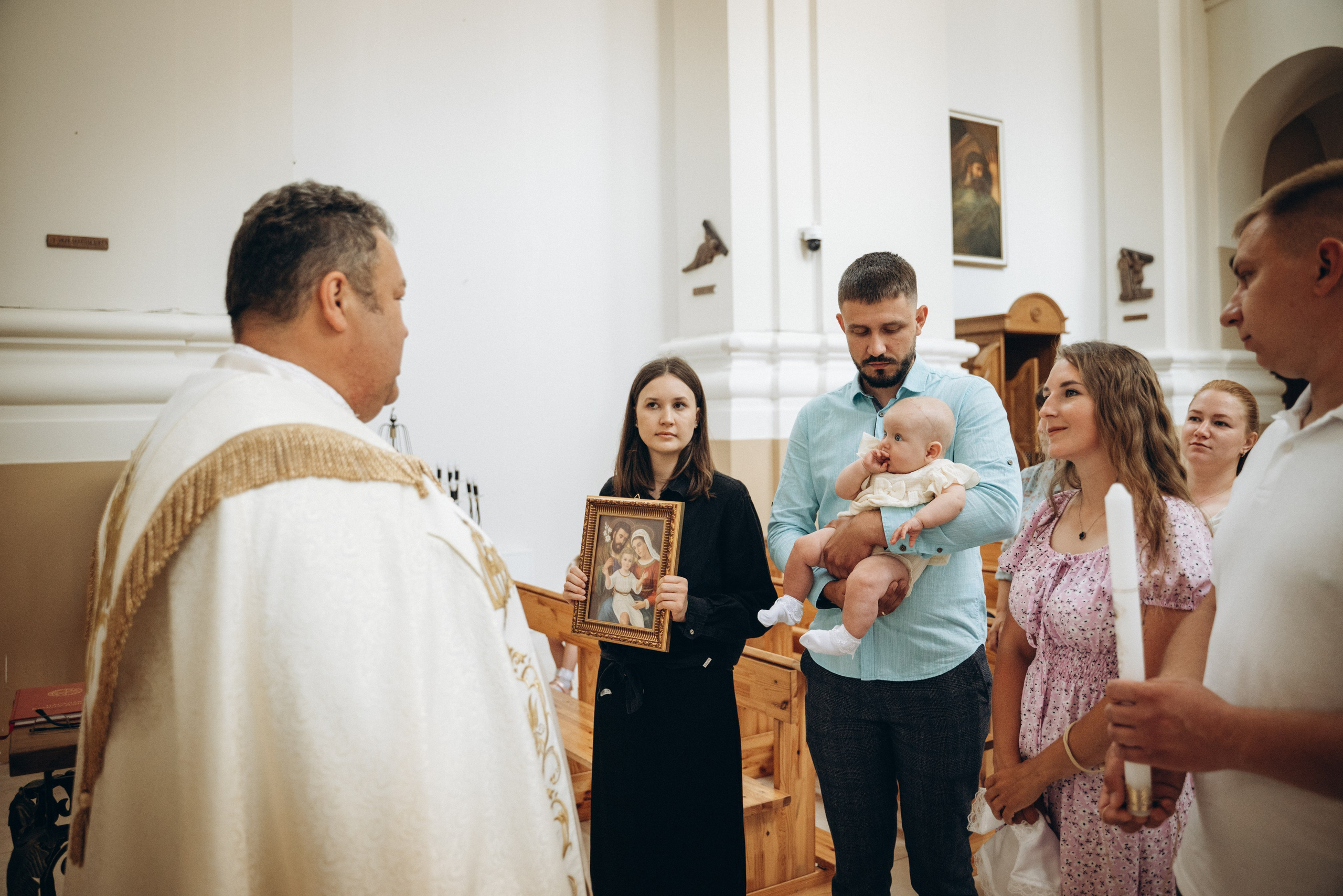Крещение Леи (костёл в Заславле). Семейный фотограф в Минске Дарья Дреко