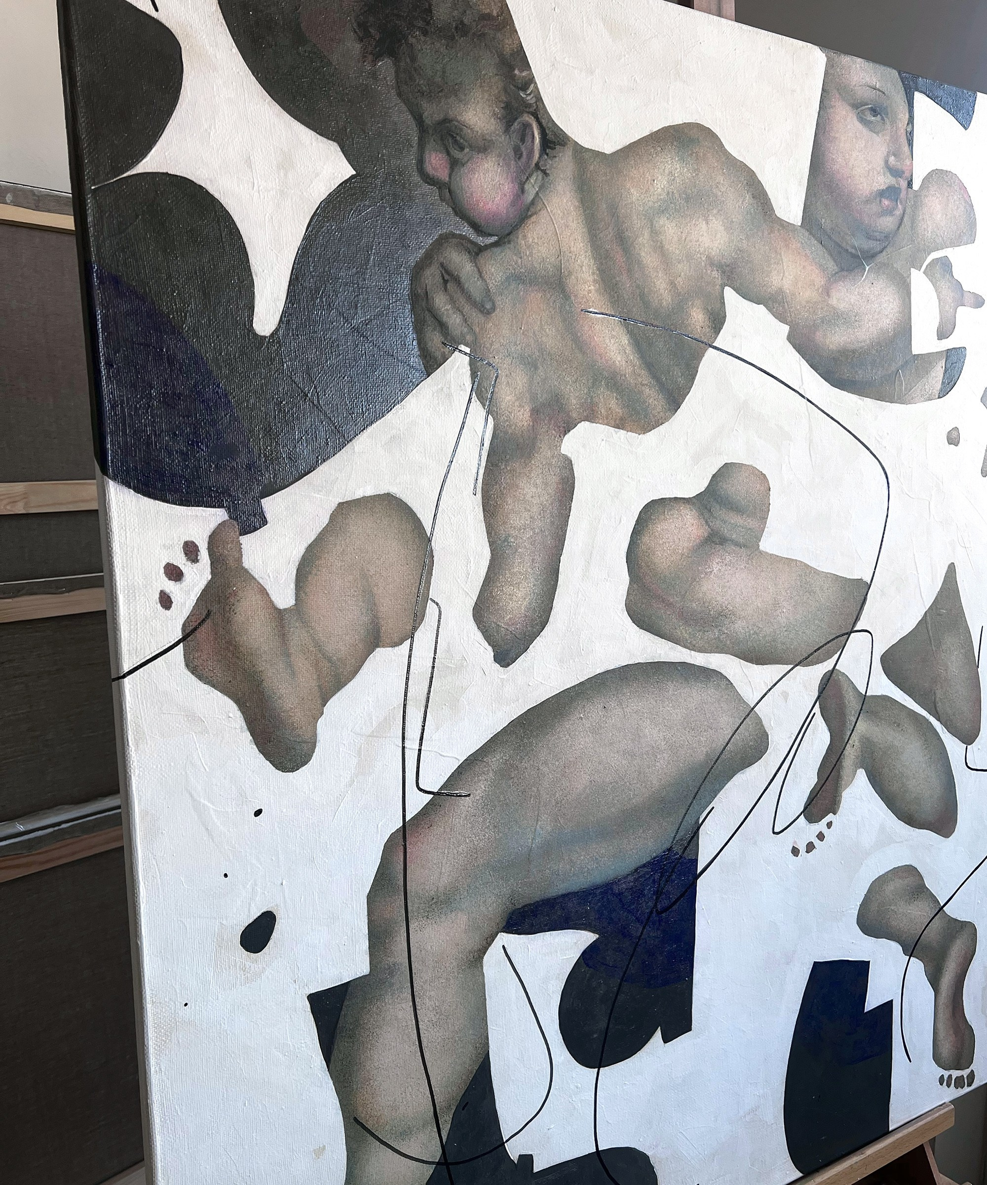 Путти. Художник-абстракционист Ольга Рикун. Москва