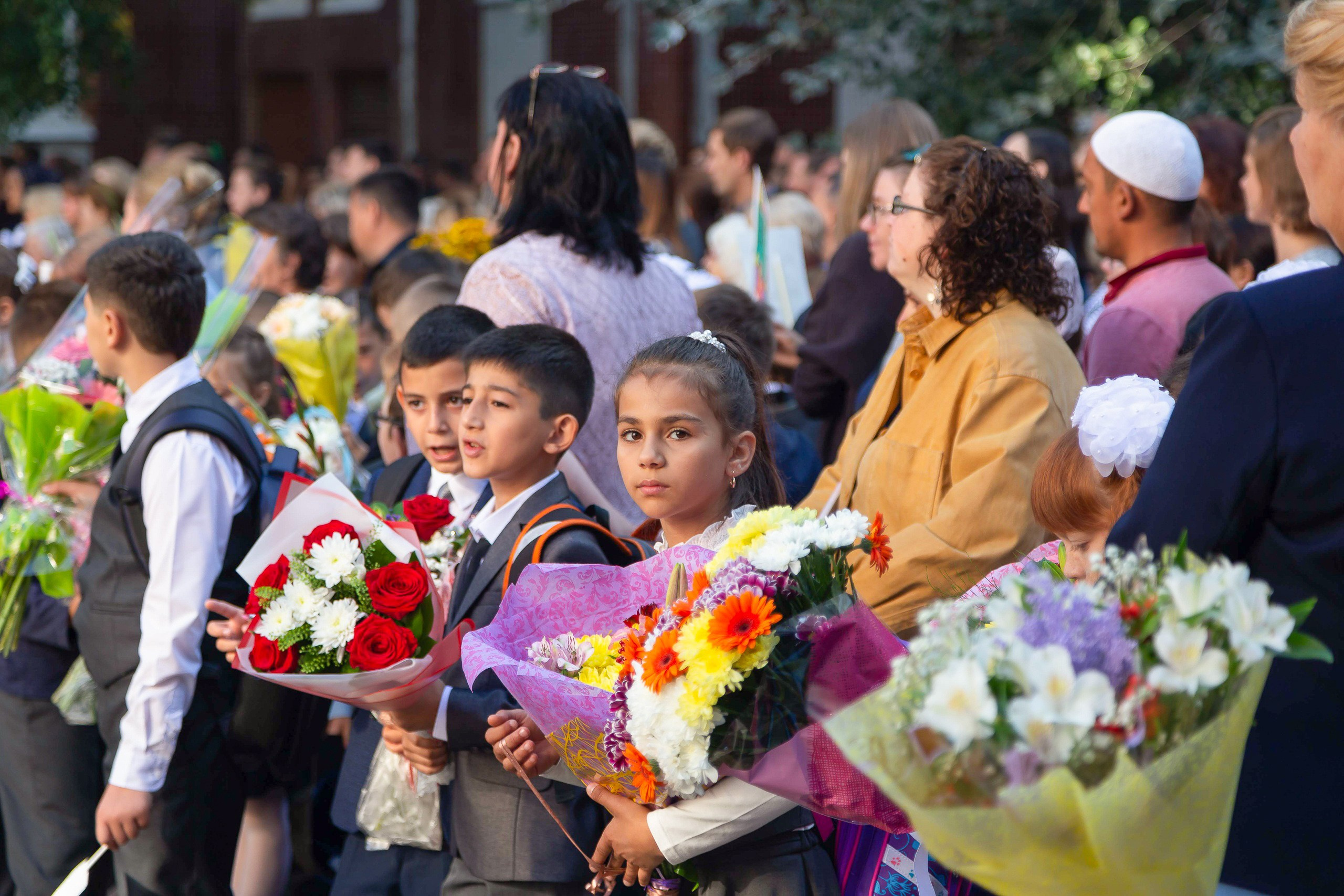 Линейка 1 сентября. Свадебный и Репортажный фотограф в Санкт-Петербурге