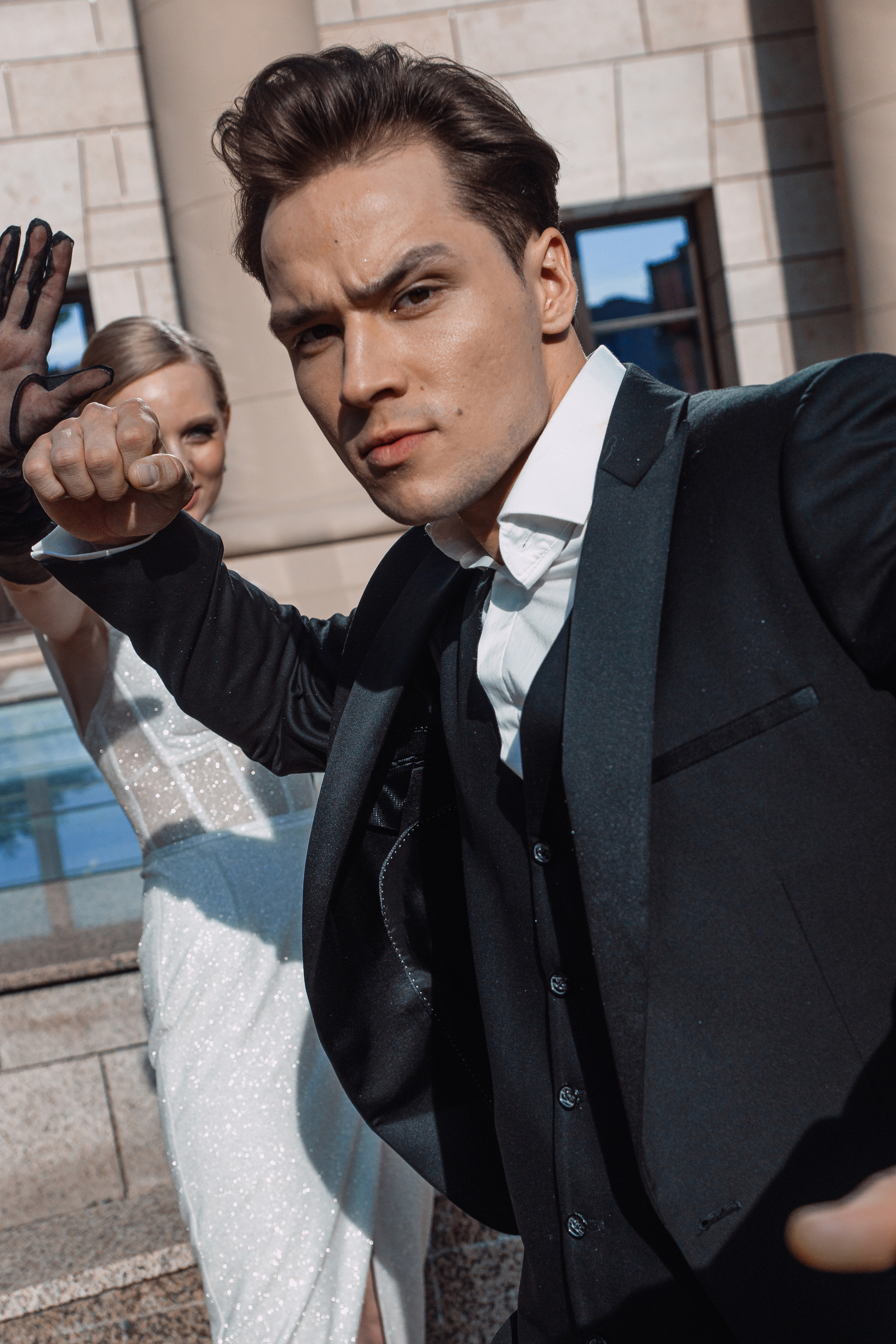 Свадебная фотосъемка для молодой пары в центре Москвы. Жуков Илья  свадебный фотограф в Москве