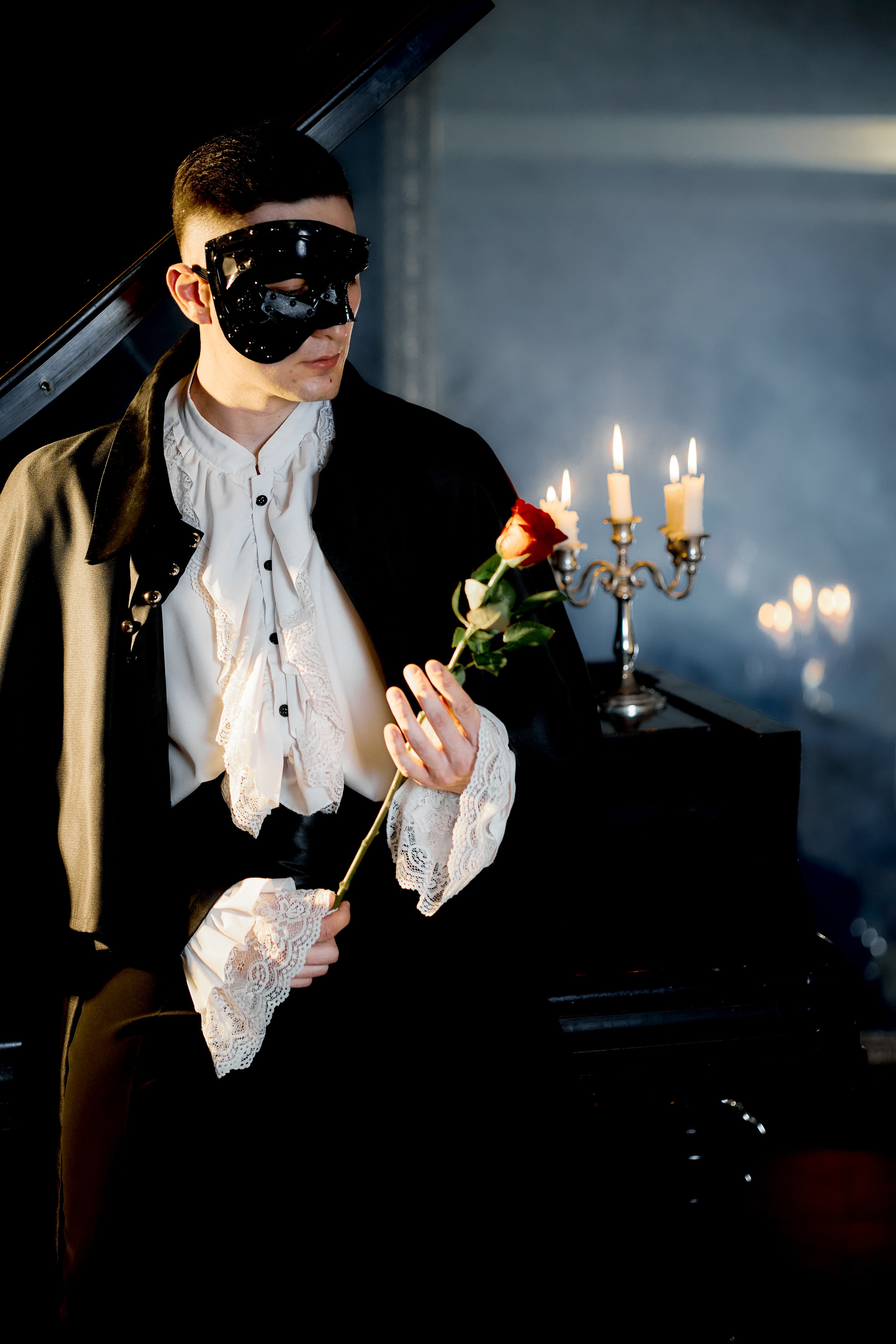 Фотопроект творческий «MELODY OF THE NIGHT» по мотивам «Призрак оперы». Виктория Ларина — Портретный профессиональный фотограф в Иркутске