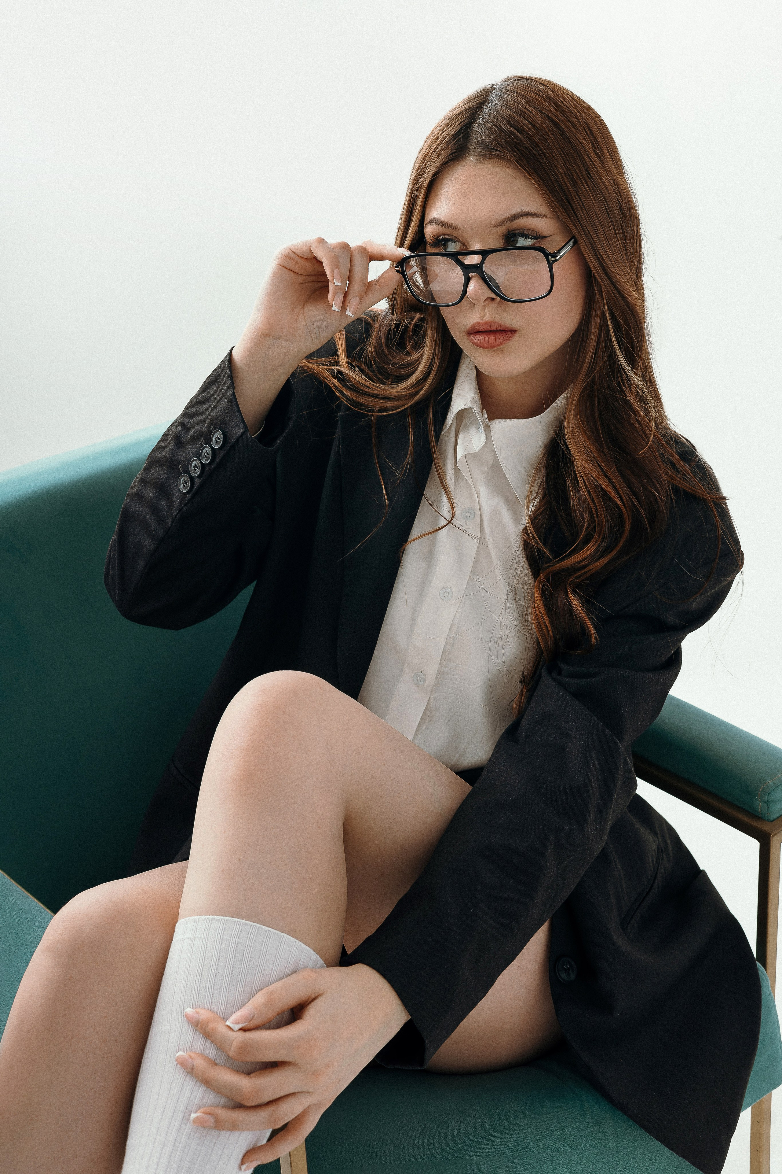 В студии. Асель Мурзина фотограф Казань