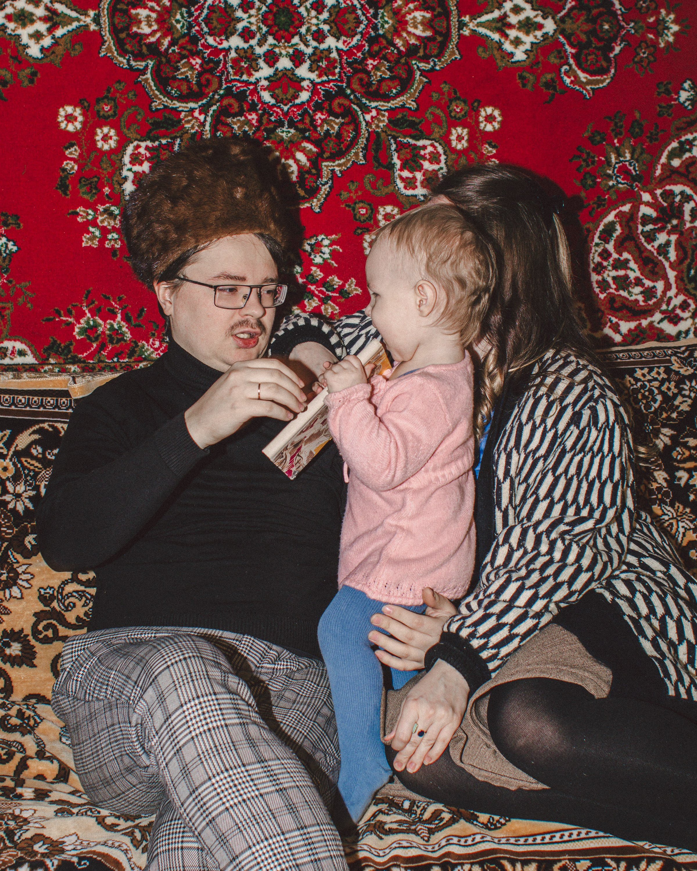 Семейная новогодняя фотосессия в стиле СССР в Нижнем Новгороде