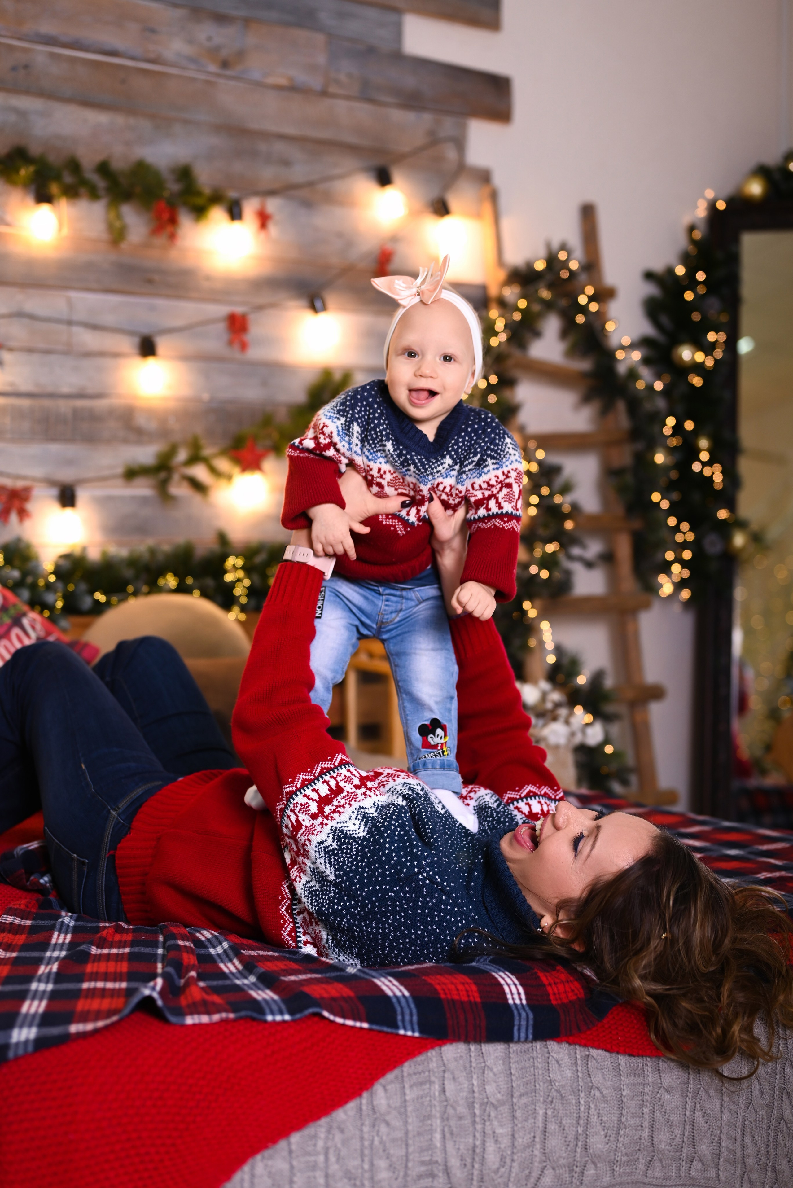 Новогодняя фотосессия. Фотостудия Зефир. Фотосессии в студии под ключ. Москва. Семейные и детские фотосессии