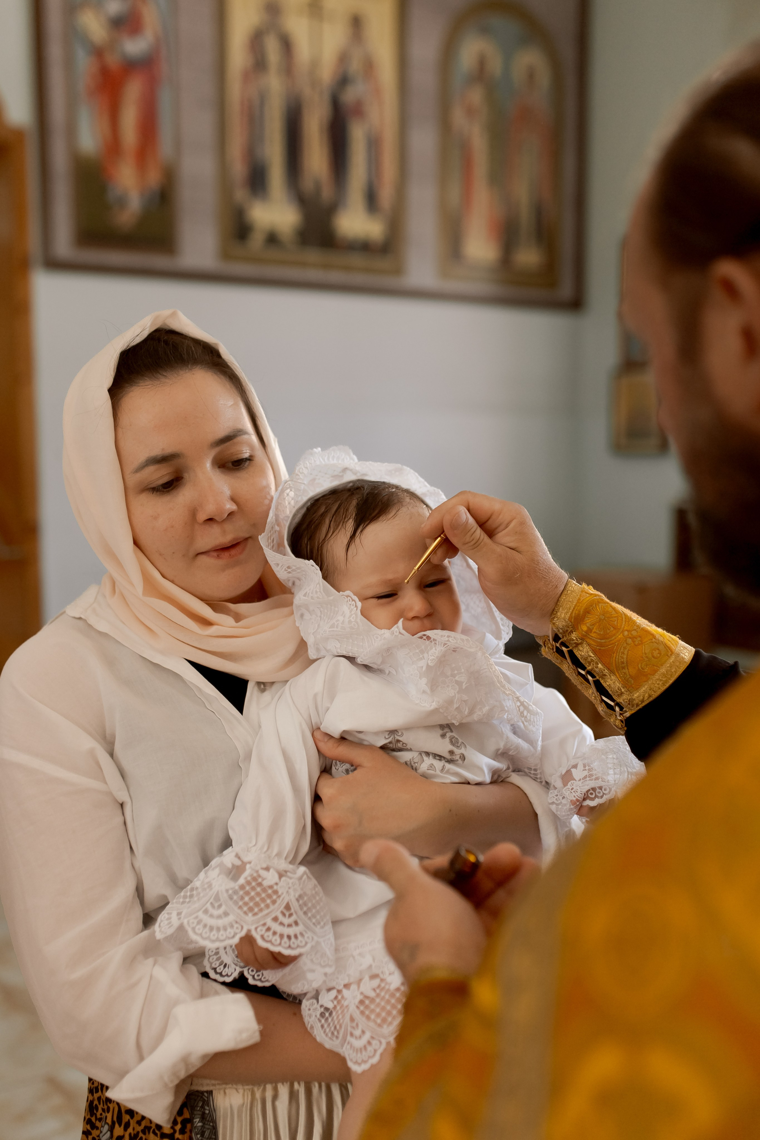 Крещение Марии. Фотограф на Крещение и Венчание в Ташкенте