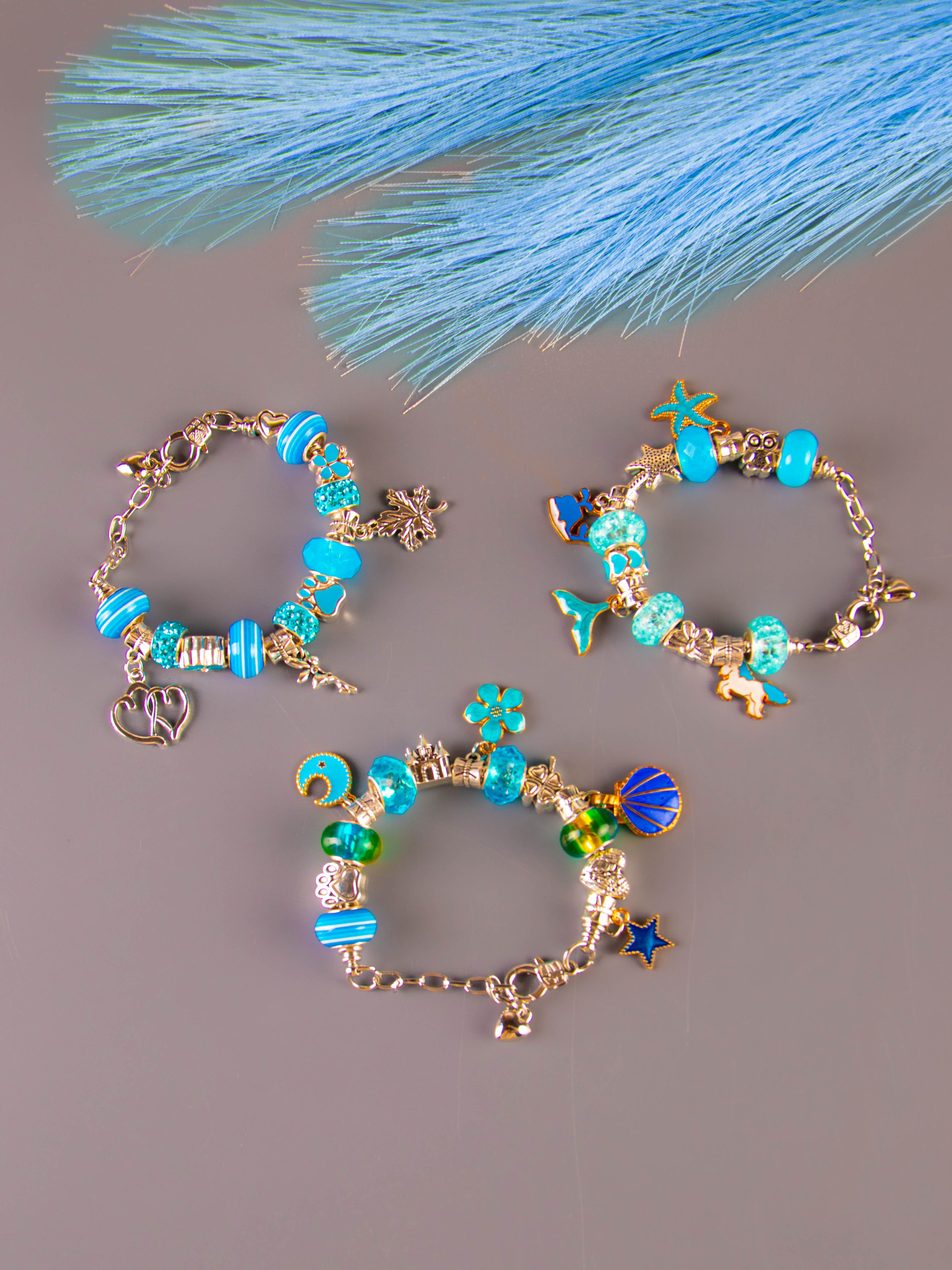 Набор по созданию браслетов (голубой). «Матрица»