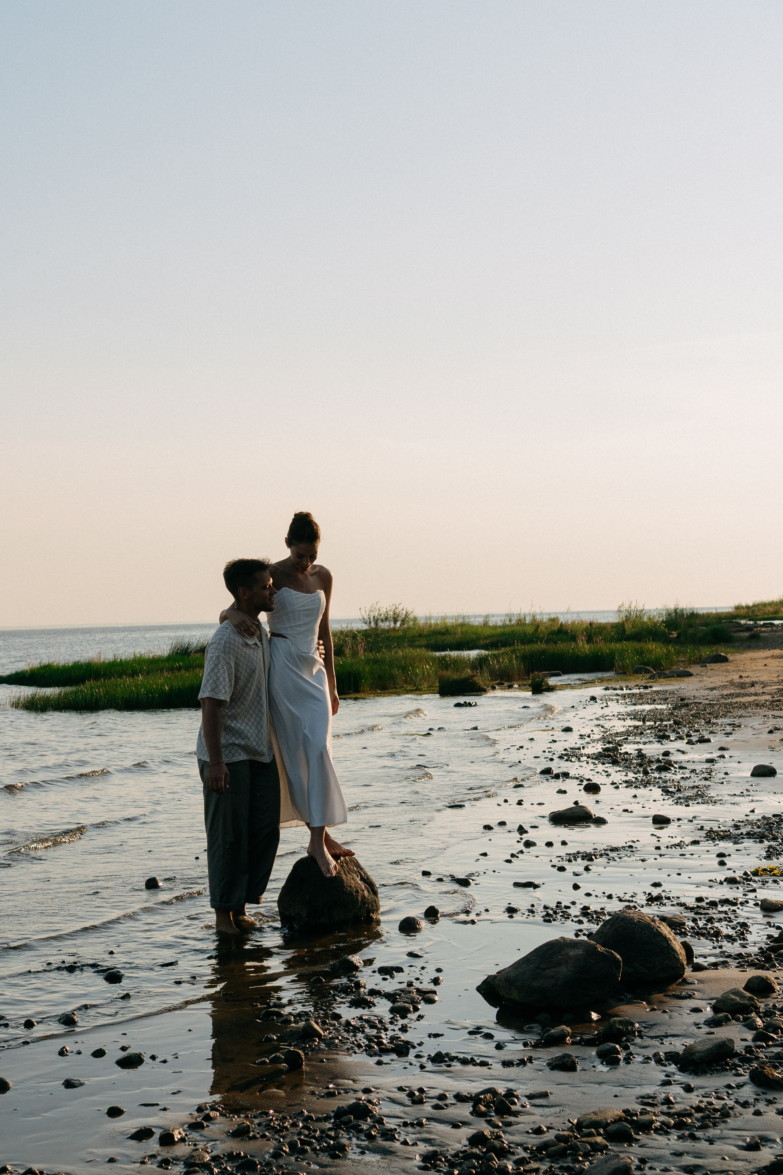 СВАДЕБНАЯ ФОТОСЕССИЯ ВЫЕЗДНОЙ ЦЕРЕМОНИИ (ФИНСКИЙ ЗАЛИВ). Профессиональный фотограф, Санкт-Петербург — Виктория Богомолова