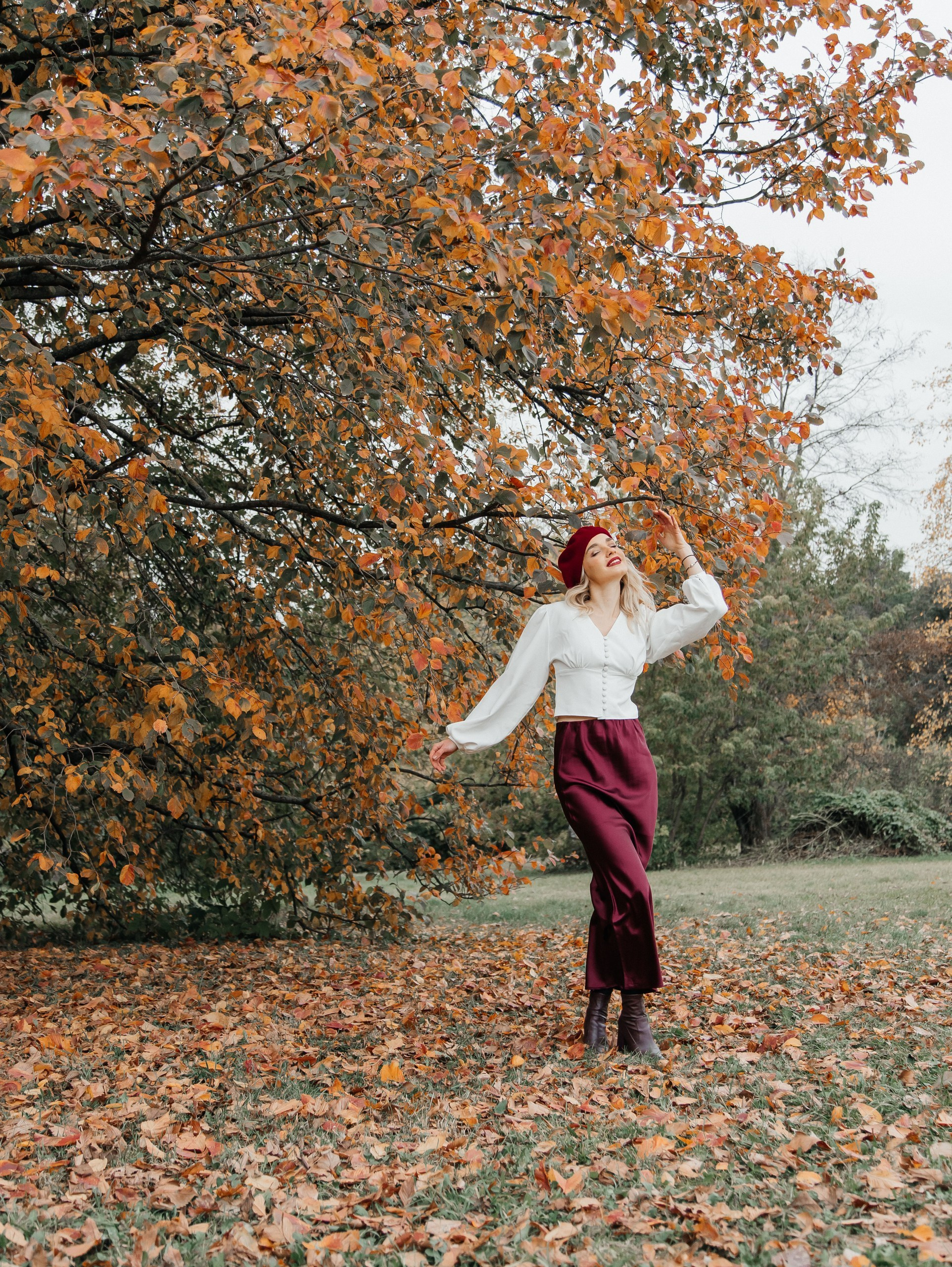 Осенний парк Коломенский. Фотограф текстиля в Москве Ольга Иванова