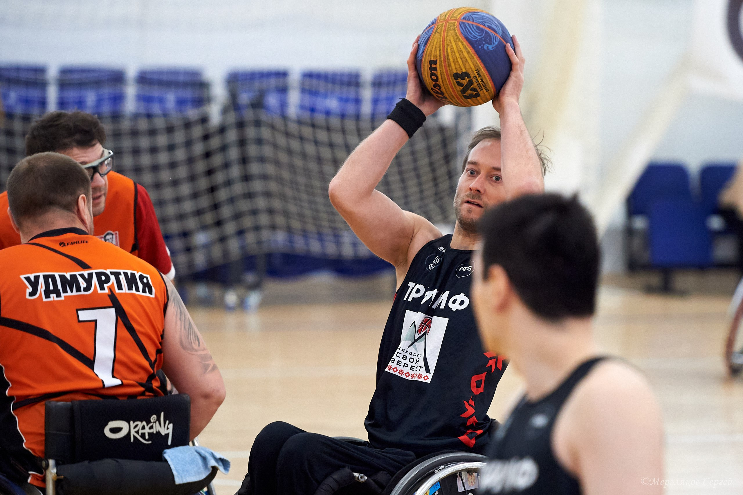 X традиционный Рождественский турнир по баскетболу на колясках. Ижевск. Спортивный репортажный фотограф в Ижевске Сергей Мерзляков